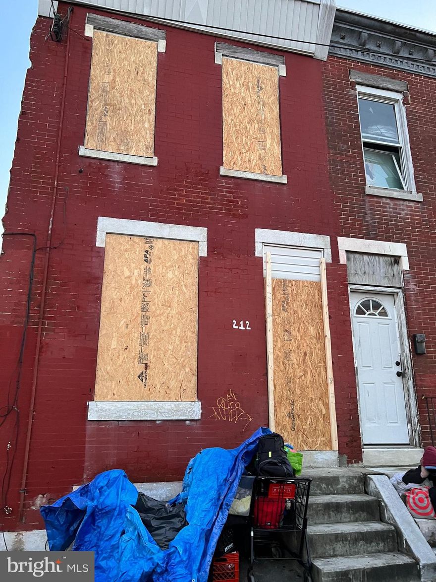 Property needs work. Electric works but is currently off. There is no plumbing at all in the house. No pipes for water or gas.   House is currently boarded up.  You can view it if you have a drill and can take off the front panel and reinstall. Or just check out the pictures. Total rehab. Cash buyers only.