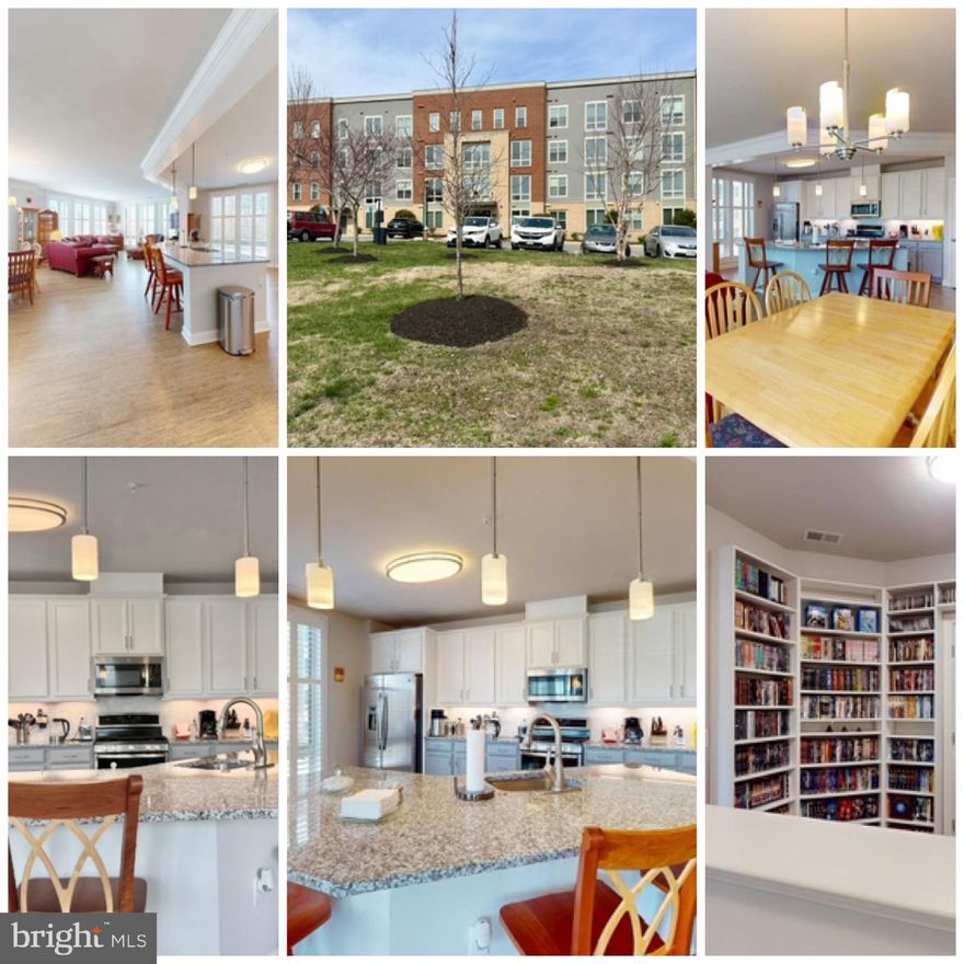 Welcome home to Crest Of Alexandria‘s largest condo unit with open floor plans and stunning kitchen upgrades. This fabulous light filled, end unit, condo with a views of green space, shows like new construction. Beautiful plantation shutters adorn the floor to ceiling windows with panoramic views in every direction.  Check out the virtual 3-D tour in the video section. 

This unit has one car garage parking space #7 conveniently near the elevators and a storage unit #16.  Mailbox #12   Bicycle storage is in the building as well.  

Love where you live in this amenity filled, social community, close to commute, train, and easy access to all of Northern Virginia and  DC.