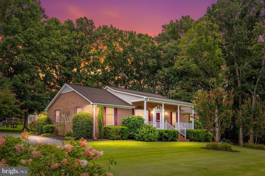 Welcome to this beautifully maintained all-brick rancher nestled on a beautiful corner lot in the quaint Town of Mineral, VA.  With high-speed Xfinity Comcast internet, this home combines classic timeless style with today’s modern conveniences, offering the perfect blend of small-town living and accessibility.  Step inside to discover 1,680 finished square feet on the main level, plus 800 finished square feet and an additional 860 unfinished square feet on the lower level—perfect for storage or future expansion.  Featuring 3 bedrooms, 2 full baths, and elegant touches throughout.  The family room welcomes you with a sunny bay window, hardwood flooring, and crown molding, seamlessly flowing into the formal dining room adorned with chair rail and classic finishes.  The spacious eat-in kitchen is a true standout, showcasing rich pine cabinetry with a walnut finish, granite countertops, a tile backsplash, and a pass-through window perfect for entertaining. The main level primary suite offers a relaxing corner jetted tub, while two additional bedrooms, a second full bath, and a walk-in laundry room (washer & dryer convey!) complete the level.  Downstairs, enjoy 800 finished square feet including a large den with a cozy stone gas fireplace and a versatile recreation room—plus 880 square feet of unfinished space ideal for a workshop or extra storage.  Outside is your very own backyard oasis: a refreshing pool, covered pergola, and back deck ideal for summer gatherings and BBQs. The beautifully landscaped yard features a koi pond, a half-circle driveway, and thoughtful upgrades such as 50-year shingles (roof replaced 12 years ago), gutter/leaf guards, a tankless water heater, and a generator hookup with a portable whole-house Generac generator that conveys. Enjoy the convenience of in-town living—just moments to dining, groceries, and banking—while being less than 10 minutes to Lake Anna, where fishing, boating, and lake adventures await. Don’t miss the opportunity to own this rare gem in the heart of Mineral in a prime location.  Schedule your showing today!