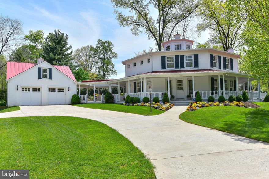 Custom Home! Focus on Sun Filled Interior, Finest Construction & Space for Gracious Entertaining. Stunning 25 ft atrium & glass enclosed elevator. 16x11 entry foyer views into all this main level. Expansive, upscale kitchen is center stage. Every bedrm is like a suite, with the master the most luxurious. Inviting lower level. Wrap around veranda, 26 ft covered breezeway, 2-lvl garage & studio.