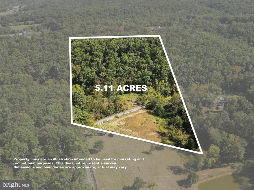 Build your dream home on this beautiful 5+ acre lot! The property has been partially cleared and features two potential home sites already staked out — one on each side of a country lane that divides the property — offering flexibility in your design and layout. Enjoy peaceful surroundings with two distinct water features: a small, shared pond with the neighboring property and a year-round creek that runs along the back of the land. A perc test has been completed for a 3-bedroom septic system (no certification letter in place at this time), giving you a head start on the building process. Bring your vision and take advantage of this great opportunity to create your ideal homestead in a tranquil setting, just minutes from town and commuter routes.  Please do not go onto the lots without an agent.  An adjacent 5+ acre lot is also for sale.  (see MLS# VAWR2012354, Tax ID 10K-3 5.5357)