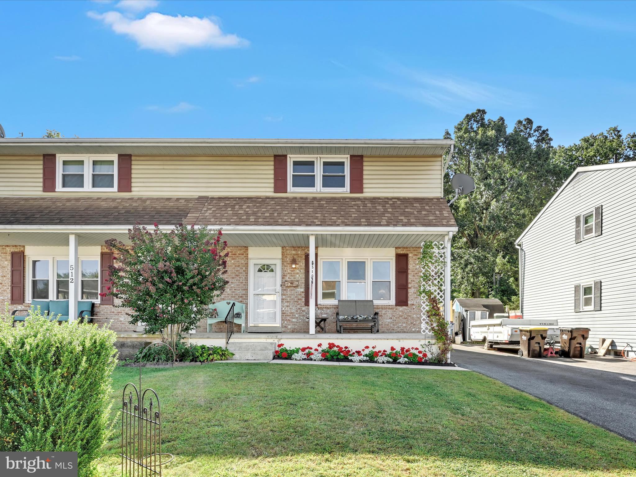 Nestled in the charming Clover Crossing neighborhood, this delightful traditional-style twin semi detached home offers a perfect blend of comfort and functionality. Built in 1981 and lovingly maintained inside and out boasting a well-maintained exterior with inviting landscape plantings and private oasis deck and patio enhances its curb appeal. The property features a cozy front porch ideal for enjoying morning coffee or greeting neighbors. Step inside to discover a thoughtfully designed functional layout with 3 bedrooms 1.5 baths and1,288 square feet of above grade finished living space designed to accommodate your lifestyle needs, plus a bonus professionally finished LL family room adds another 500 sf of living area providing ample room for recreation, hobbies, or a cozy retreat. The main floor laundry is tucked away in at the kitchen pantry and adds convenience to your daily routine plus the twin rear yard sheds provide additional storage space and a place for the gardening tools to tend the 0.11 acre lot allowing for easy exterior maintenance providing a lovely area for outdoor activities or gardening enjoyment. This property is not just a house; it's a place to create lasting memories. With its excellent condition and warm ambiance, it's ready for you to make it your own. Experience the charm and comfort of the Clover Crossing community plus the convenience as you are minutes to schools, parks shopping dining and more. All this plus a oversized driveway with space for two vehicles and high efficiency natural gas HVAC and newer roof make this one a must see.......schedule your tour today!