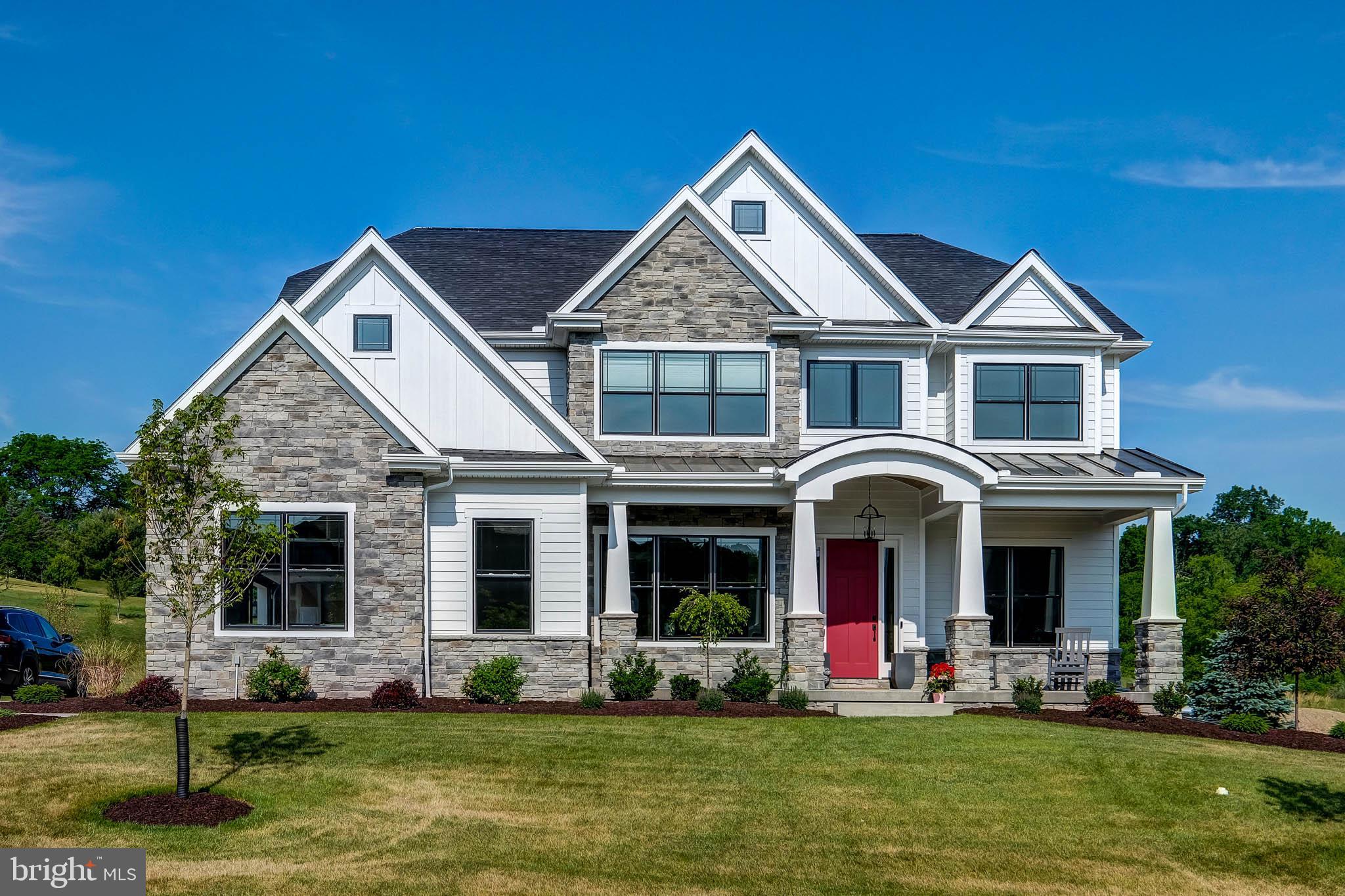 A rare opportunity for Main Line living without the Main Line pricetag. Welcome to Ashbrooke, where LUXURY meets unparalleled VALUE in every meticulously crafted single-family new construction home, near the border of Radnor and Marple Townships. Avoid overpaying for the limited inventory of resale homes, costly renovations, and dated designs. At Ashbrooke, you can personally customize your home with modern trends and conveniences. With thoughtful and functional design, these homes offer completely USABLE square footage with no wasted space. Every in-demand space and feature is available to meet the essential buyer needs including a mudroom, oversized island, large pantry, expansive windows, second floor laundry and open concept living. Elevate your lifestyle with the finishes you deserve - polished quartz, sleek matte black fixtures, brushed bronze accents, wide plank hardwood floors and more. There are custom-curated design options for every palette and vision. Hurry, though – with only 4 homesites available, this coveted community is selling out fast!
Discover luxury for every lifestyle with our popular Bowmore floor plan. The kitchen flows into the breakfast area and great room, making this home perfect for entertaining. Enjoy dinners located in the formal dining room, easily accessible through the kitchen or butler’s pantry. Make working from home a dream in your new spacious study located off of the open front foyer. Upstairs you will find the stunning owner’s suite, with a sitting room, luxurious en-suite bath, and dual walk-in closets. Three additional guest bedrooms, two full bathrooms, and a spacious laundry room complete the second floor. Finish the basement and create a one-of-a-kind custom bar, exercise room, or recreation space to enjoy for years to come!
**These photos are from a completed Bowmore Platinum home.