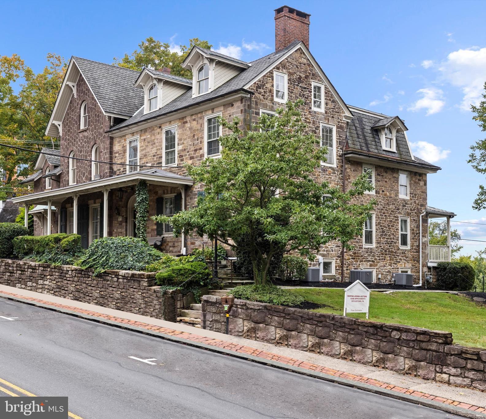 Welcome to 152 North Main Street. This single standing historic building on a highly visible corner lot, is located in the center of Historic Doylestown Borough. Located directly next door to the Doylestown Courthouse and near all the galleries, museums and culinary experiences that Doylestown has to offer. This historic gem is perfect for legal, medical, financial or various other office spaces. The entrance boasts a grand foyer along with other various architectural details throughout the building that is perfect for impressing clients. Multiple offices of all sizes, over sized boardroom for meeting and presentations, various options for reception areas and a convenient kitchenette makes for a comfortable employee/client experience. There are various entrances on Main St and Broad St to allow for multiple tenants or a single occupant. This property has onsite parking for 9+ vehicles along with a spacious open side yard for additional flex space. This location, along with parking, is a rare opportunity to showcase a first class business in this spectacular building. This location is available as a entire building or partial space. Multiple spaces available. Pricing varies on floor and size of space. CAM included in pricing!