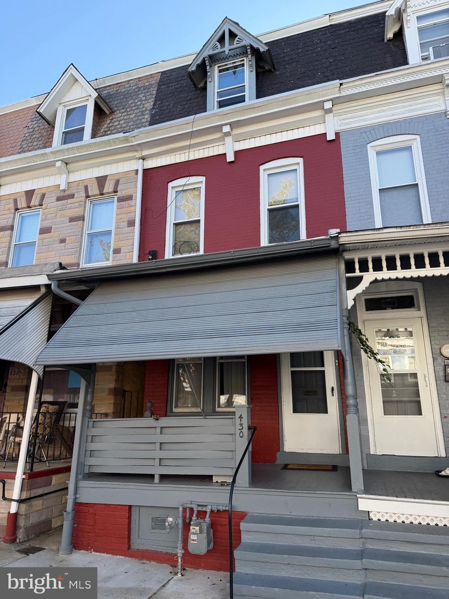 Welcome to 430 W Greenwich St!
This spacious 4-bedroom, 1-bath row home offers great value and plenty of potential. Enjoy a covered front porch perfect for relaxing and a nice fenced-in yard ideal for pets or entertaining. The home features an updated kitchen, newer HVAC, and hot water heater for added peace of mind. With just a little fresh paint and finishing touches, this property can truly shine