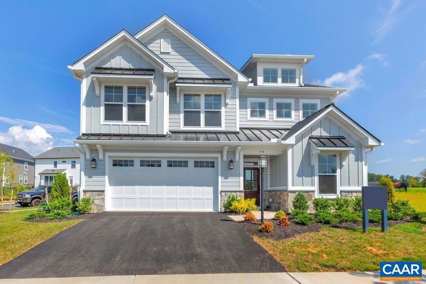 The Aspen floor plan is now available to personalize in Belvedere, set on a cul-de-sac homesite with an estimated 7?8 month build time. Must haves like a private study, walk-in pantry, and drop zone complete the main level in addition to a large kitchen that flows conveniently into the family room and dining area. The upstairs showcases an airy loft perfect for a play room, second family room, or work from home space, 4 bedrooms, spa-like baths, a luxurious owner's suite + the added convenience of a connected laundry room. Numerous options are available to custom tailor this home to meet the way you want to live. This floor plan is open and airy, with an impressive list of included features including a gourmet kitchen, walk-in pantry, gas fireplace, and more!  Belvedere offers an array of amenities, including access to parks, close proximity to the Rivanna trailhead, the nearby SOCA Fieldhouse, a dedicated dog park for pet owners, and enchanting playground areas.  Pricing varies by elevation. Lot premiums may apply. Photos are of similar home and may show optional upgrades.,Granite Counter,Maple Cabinets,Painted Cabinets,White Cabinets,Wood Cabinets,Fireplace in Family Room