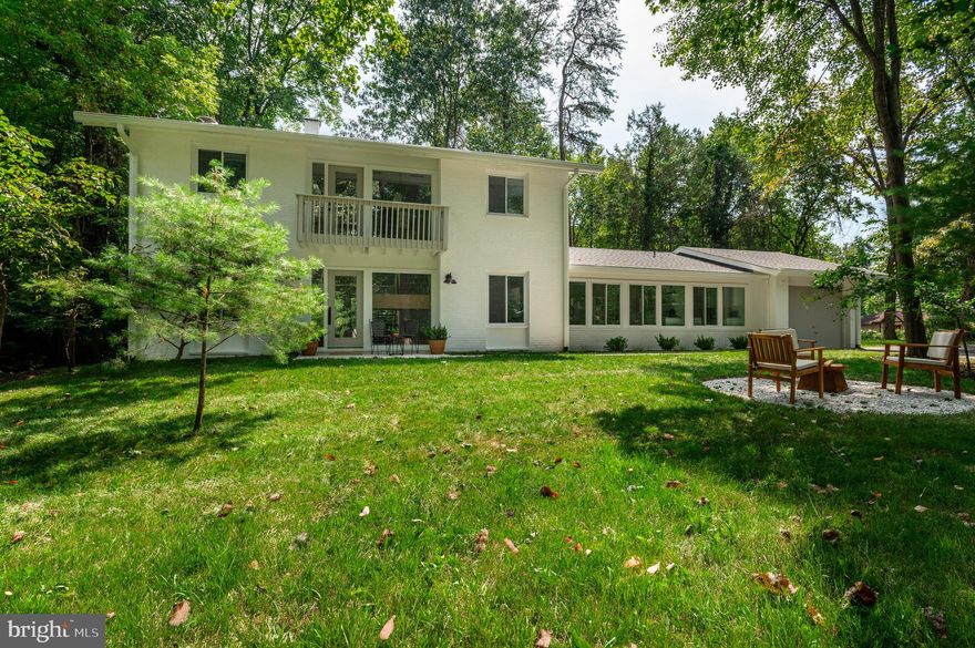 Perfectly situated on a corner 1/3 acre+ lot in a prime location of Carderock Springs, this 5 bedroom, 3 full bathroom home has been beautifully updated by Peltrie Place. The home maintains the coveted mid-century modern architecture of the neighborhood.