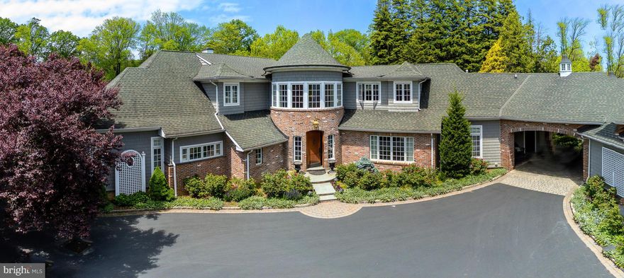 Welcome to this fabulous Estate home; a gorgeous 5,417 sq. ft. 4 Bedroom, 5.1 Bathroom main house with a separate 2 Bedroom, 2 Bath Guest House. This custom built home enjoys a spectacular 2.14 acre lot with mature landscaping, views of Mill Dam and ultimate privacy. Featuring unparalleled craftsmanship and impeccable quality with an open floor plan concept, there is traditional elegance through-out. Outstanding features include a gracious and welcoming 2-story circular Foyer with a sweeping turned staircase, a gallery hallway with rich hardwood floors, custom full height wainscot, arches and pillars adorn the sunken formal Living Room and Dining Room. Both rooms feature French doors which lead out to a beautiful Terrace with built in grill, awning, and abundant space to entertain, relax, and take in the fantastic views of the private back yard. Back indoors, arched doorways from the Dining Room lead you through the Butler s pantry and into the large Gourmet Kitchen featuring full-height antique white cabinetry, under cabinet lighting, granite counter tops, and an undermount farm sink.  The oversized center island with cherry base cabinets and granite counter top offers ample prep space for the discerning chef.  Top of the line appliances and two walk-in pantries with custom cabinetry make this kitchen complete.  The Kitchen is open to the Family Room with gas fireplace, French Doors to side patio and Morning/Breakfast Room which make for intimate family gatherings. This wing is completed by a Mud Room, Laundry Room, staircase to basement, and a rear door to the second outdoor patio.  The first floor Master Bedroom Suite has everything; hardwood flooring, crown molding, ceiling fan, sitting room, custom built-in cabinets, two double door closets, walk-in closet, plantation shutters, built in sound system, luxurious en suite luxurious spa-like Master Bath with jetted tub, large tiled shower, his and her sinks and private water closet, an additional Powder Room, second Laundry closet.A sweeping staircase guides you to the second level across hardwood floors to 3 additional bedrooms with en suite baths, a spacious Hobby Room/Family/TV Room/Den with Built-in day bed with windows and storage. Other special features include extensive custom millwork throughout, an in home sound system, and a the separate Guest House also features, Family Room, Breakfast Nook, Kitchen, and beautiful Sun Room with access to the yard. This fabulous, walk to Wayne location is superb, convenient to major highways, upscale shopping boutiques, sophisticated dining, and your choice of fine schools. It offers an EZ commute to Center City Philadelphia and the Philadelphia International Airport, and is in close proximity to many renowned private schools. We are accepting in-person showings of this property. Please note that you must call to schedule a showing and we will be following all the PA State Real Estate Guidelines and Protocols for COVID-19.  Please note that Delaware County is conducting a real estate tax reassessment, effective January 1, 2021. If you have any questions or concerns about the impact of this process on the future real estate taxes for this property, you should contact the Delaware County Treasurer's Office or call the Tax Reassessment Hotline at 610-891-5695