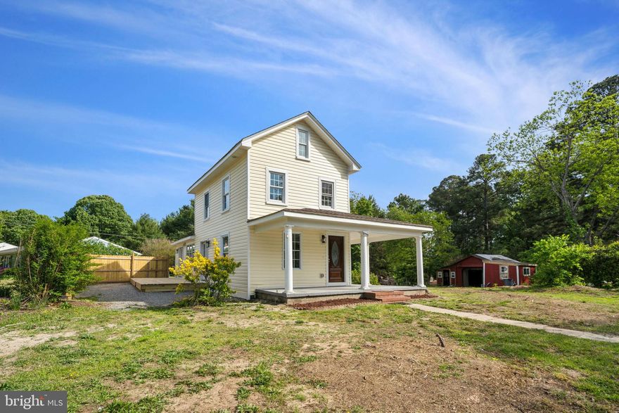 Motivated Seller.  Home is a completely remodeled 1928 gem of a farmhouse. Located just a few miles from Gloucester Point Boat Dock.   Imagine yourself sitting on the front porch in the evening.  This home is completely open with a First Floor Master bedroom.  French doors to the patio from either the kitchen or master bedroom for your morning coffee retreat.  A beautiful Kitchen all new cabinets, gleaming countertops, and stainless-steel appliances just right for family gatherings.  The staircase is open, and a great Architectual feature with stained hardwood steps leading up to the two bedrooms and full bath on the second floor.  3 bedrooms and 3 full baths with great storage shed in the back featuring a potting shed for gardening, and extra storage.   New windows, new roof, new LVP flooring throughout, new HVAC, New electrical and plumbing, and upgraded lighting.  This home really has charm and is just waiting for new memories to be made. Hurry and see this charmer don't miss out.