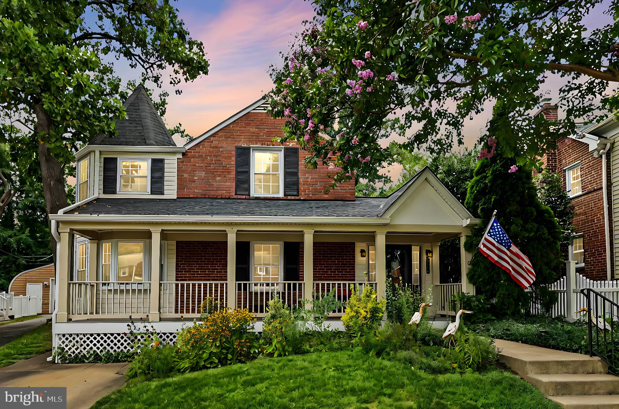 Experience the perfect blend of classic charm and modern practicality in this beautifully maintained 1939-built home, ideally situated in ever popular Westover, the heart of Arlington. This residence exudes character and warmth throughout its thoughtfully designed spaces. Upon entering, you're welcomed into a formal living room that radiates elegance. The kitchen is a modern chef's delight, featuring recessed lighting, stainless steel appliances, and gas cooking. A cozy eat-in area opens to a private patio, perfect for morning coffee or al fresco dining. The inviting living room boasts built-in shelving, adding both charm and functionality. The formal dining room is a highlight, with a bay window that floods the space with natural light, creating a bright and cheerful atmosphere. Upstairs, you'll find four generously sized bedrooms. The primary bedroom is a true retreat with a walk-in closet and a luxurious en-suite bathroom, complete with a dual-sink vanity, walk-in shower, and a jetted soaking tub. The partially finished basement offers additional living space, ideal for a family room, home office, or guest suite, along with a full bathroom for added convenience. Step outside to the backyard, an entertainer's dream featuring a large deck and patio space, beautifully re-done in 2018, perfect for hosting gatherings or enjoying a quiet evening outdoors. This home is ideally located just blocks from the Westover Beer Garden, Lost Dog Cafe, Lebanese Taverna and all the neighborhood hot spots. Close to major commuter routes, shopping, dining, and entertainment options, ensuring convenience at every turn. Recent updates include a roof replacement in 2020 and a new washer and dryer installed in 2024, offering peace of mind and modern amenities. Discover the perfect combination of timeless elegance and contemporary comforts in this charming Arlington home.