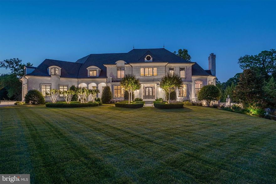 For your most discerning buyer, this meticulously built French Chateau is perfectly sited on a private 1.21 acre lot offering every amenity both inside and out.  From the gated approach, to the fully fenced landscaped grounds teeming with specimen trees, prepare to be impressed with the quality of workmanship exhibited throughout this custom home!  Each level of the home is graced with 10ft ceilings and every room gifted with substantial trim work, distinct ceiling details and cove lighting, This home is an entertainer’s delight with a state of the art Chef’s kitchen, additional catering kitchen and a full outdoor kitchen in the pool house.  From the flagstone terrace, take in the beautiful vista showcasing the formal English garden, imported bronze fountain, 53 ft long pool w/ arcing fountain jets, croquet lawn, and fully outfitted pool house.  This expansive home has been ‘refreshed’ with a current color palate and features 6 en-suite bedrooms, 3 additional full and 2 half bathrooms, 3 stop elevator, generator and every luxury imaginable!  Don’t miss the opportunity to make it yours!
