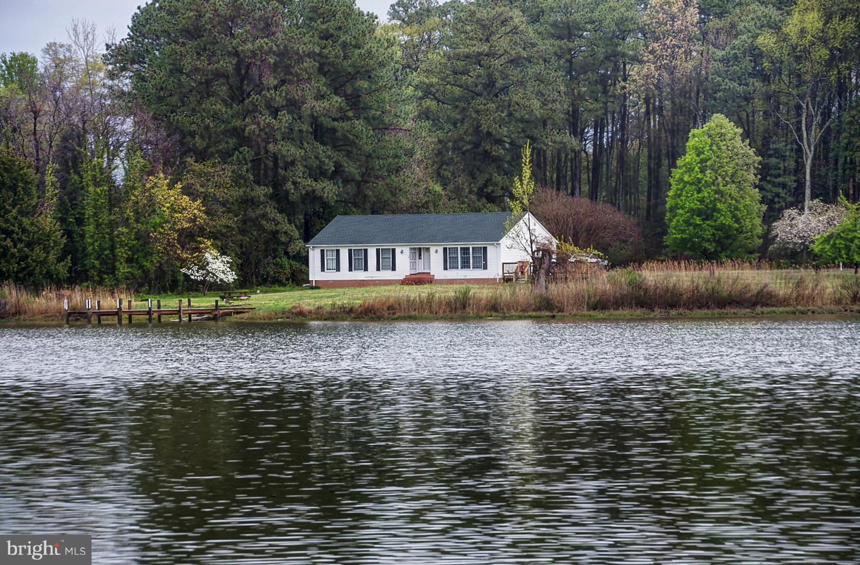 Waterfront with pier! 3BR 2FB rambler on approx 2.4 ac on the protected waters of Dukeharts Creek. Approx 325 ft water front. Views into the Potomac from the home. Fishing, crabbing, boating, sunsets, lots of relaxing and more in your very own back yard! As-is Estate sale.