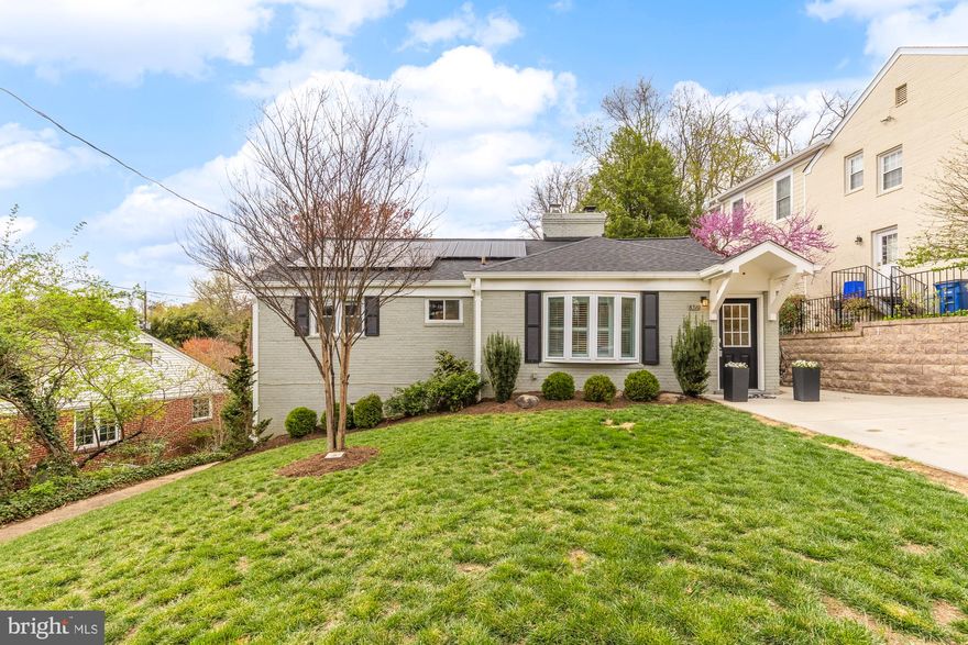 Welcome to this beautifully renovated 4 bedroom, 2 bathroom home located in the sought after Rosemary Hills neighborhood. The main level boasts three generously sized bedrooms filled with natural light, complemented by gleaming hardwood floors and recessed lighting that add a touch of elegance. A cozy wood-burning fireplace enhances the inviting living room. The expanded eat-in kitchen is a standout feature with white cabinets, granite countertops, and stainless steel appliances, all accentuated by a wall of windows that lead to a stunning outdoor area complete with a new pavers patio and meticulously landscaped yard. The lower level offers a spacious recreation room, an additional large office/bedroom, a full bath, and a substantial storage area, with easy access to the rear yard through a walkout basement. This home is equipped with owned solar panels that were installed in 2022 and will convey with the property. Recent upgrades include a new roof (2022), gutters with gutter guards (2022), new attic insulation (2022) and a new concrete driveway with retaining wall (2022). Additional enhancements over the years include the installation of plantation shutters in the living room, motion sensor lights and a rear yard fence. The laundry room underwent a comprehensive renovation in 2021/2022 with a new washer/dryer and wall mounted cabinets with Elfa organization. New HVAC air compressor was installed in 2021. New hot water heater, water softener and whole house water filtration system added in 2021/2022. This is an opportunity to own a home where every detail has been thoughtfully considered, providing modern comforts and style in a prime location.