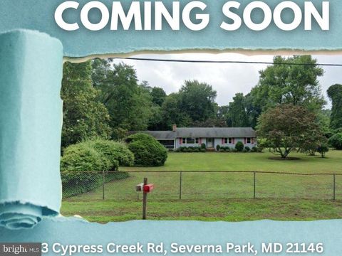 213 CYPRESS CREEK ROAD SEVERNA PARK MD 21146