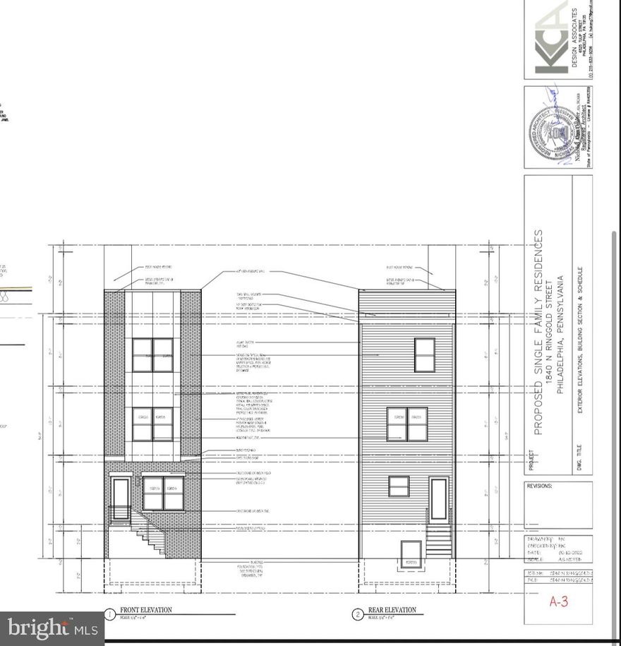 An incredible opportunity awaits with this vacant lot located in the heart of Philadelphia.   Whether you're an experienced builder or an investor seeking your next project, — it comes with approved building permits in hand for a three-story single-family home, saving you months of time and hassle in the development process.

This shovel-ready lot allows you to hit the ground running.   Much of the preliminary work has been done — zoning, permitting, and planning — giving you a head start in a competitive market. The approved plans provide for a modern, three-story residence, perfect for today’s urban lifestyle, with potential features such as rooftop access, open-concept living, and ample natural light.
