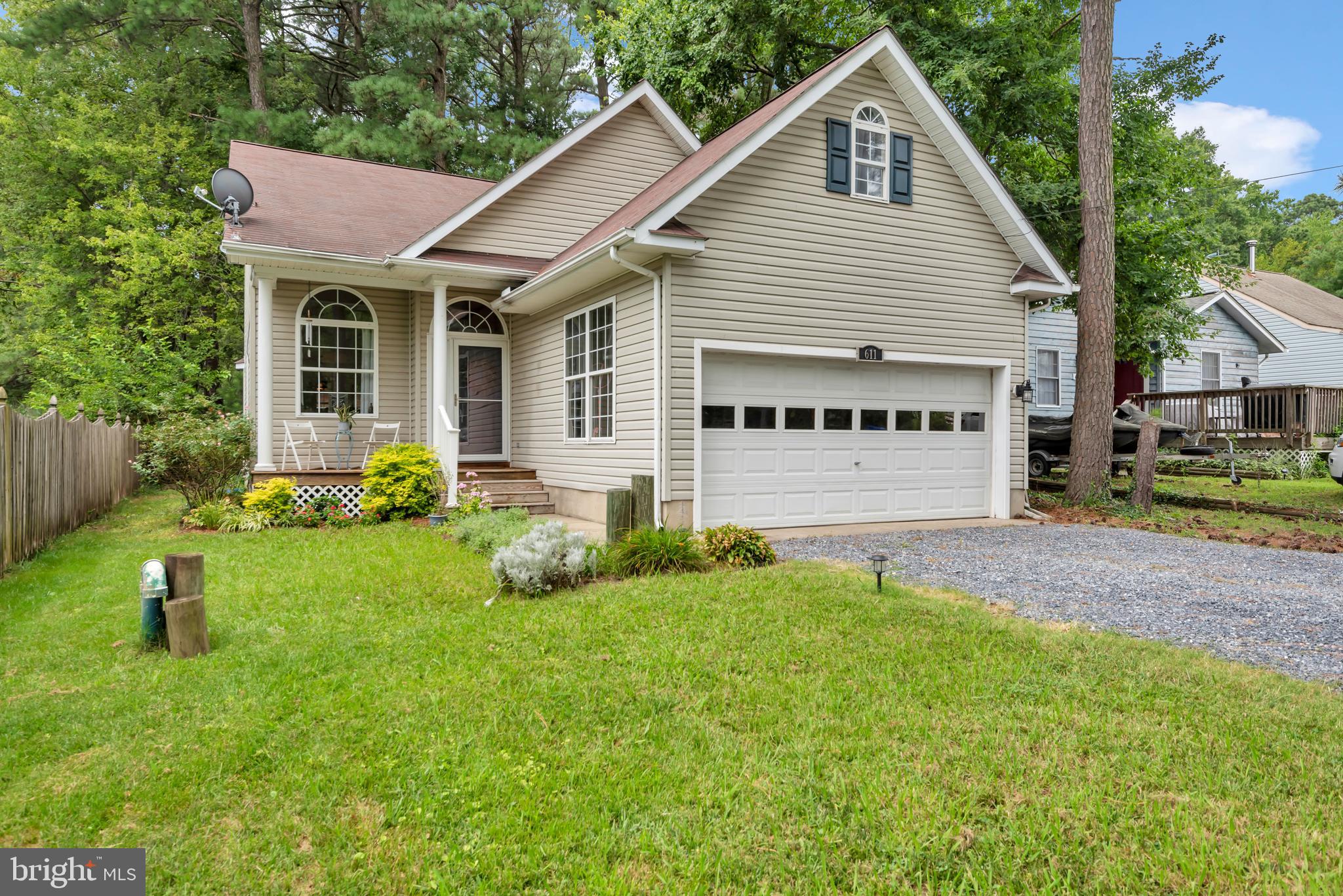 NEW LISTING! *BOAT RAMP* BEACH* PAVILION* KAYAK & BOAT SLIP RENTALS ON WINCHESTER CREEK/CHESTER RIVER*This is an Eastern Shore Charmer! Wonderful Contemporary with 2 Car Garage in the Water Privileged Community of Chester River Beach Offering a First-Floor Primary Bedroom with Full Bath and 3 Additional Bedrooms and 2nd Full Bath on the Upper Level. This 1687 sf Home is Power Packed with Wonderful Features and Upgrades Making it a Fantastic Choice for Those Seeking a First-Time Buy, Weekend Get-Away or Coveted Downsize Without Exorbitant Association Fees. You'll Love the Open, 2-Story Living Room Which Gives it An Open, Airy Feeling Leading to a Rear Dinette/Eating Area with Single French Door to the Backyard. There is a Newly Renovated Kitchen Featuring White Shaker Cabinets, Quartz Counters, Subway Tile Backsplash and Newer Stainless Steel Appliances to Include Propane Gas Stove. The List Goes On With a Replacement Trane Heat Pump + Gutters & Propane Gas Water Heater in 2022. The Yard is Just the Right Size for Easy Maintenance and Features a Paver Patio and Screened-In Gazebo. It Backs to Pine Trees Which Gives It Privacy and a Back to Nature Feel. The Community is Situated on Winchester Creek and the Chester River and is a Boater and Crabbers Dream Offering a Community Boat Ramp, Boat Slips, Kayak Storage, Dock and Pier AND This is One of the Few Communities That Offers a Community Beach, Pavilion, Picnic Area and Tot Lot/Playground. The Views of the Chester River From the Community Beach Area Are Spectacular and You Can See All The Way to the Blackwater National Wildlife Refuge. It's Just a Short Walk From the House With Your Coffee Cup to the Community Beach and Pavilion to Catch The Morning Sunrise. The Community Offers Boat Slip Rentals (max boat size is 24 ft), Kayak Rack Rentals and Pavilion Rentals To It's Residents. This Home is Serviced By Well Water, Public Sewer and Heat Pump with Central A/C and Propane Gas for Cooking and Hot Water.