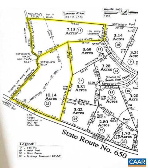 Vacant Land For Sale - LOT 25 & 11 Twenty Two Rd #25  11<br/> PAMPLIN, VA 23958