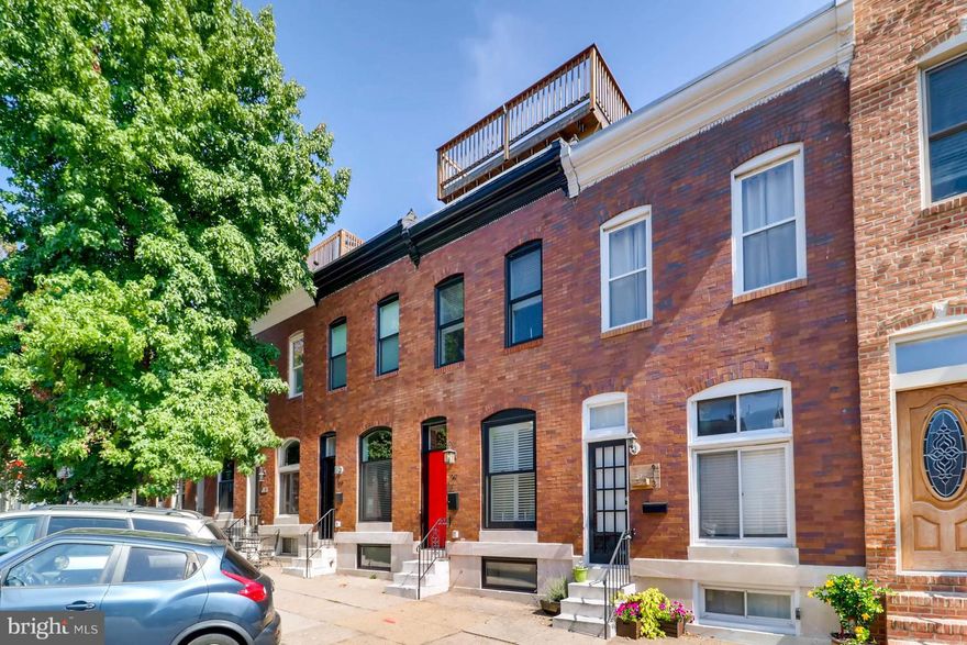 $10,000 Price Reduction! CHAP Renovation: Approximately 7 years tax credit remains. Three Bedroom 3.5 Bath beautiful custom renovated townhome in Canton. Coffered/tray ceilings, 1900 linear feet of custom trim throughout. New hardwood floors, travertine marble in Master Bath, Granite Counters in Kitchen, stainless steel appliances, off street parking and rooftop deck.