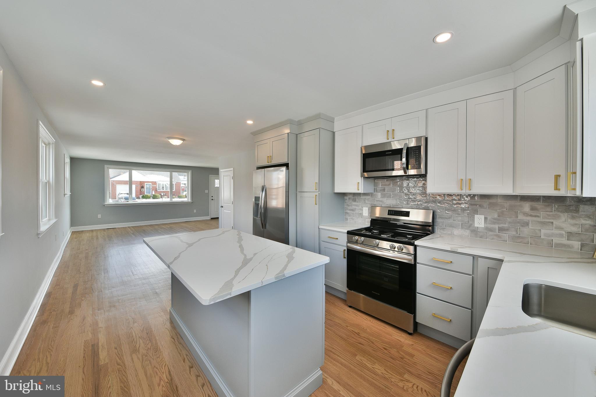 Discover Your Dream Home in Northeast Philadelphia – Fully Renovated Brick Ranch. Nestled in a prime location near Knights and Woodhaven Road, this 3 BEDROOM, 1.5 BATH brick ranch has been EXPERTLY REMODELED to offer the perfect blend of MODERN LUXURY and everyday comfort. From top to bottom, every detail has been designed with STYLE AND FUNCTIONALITY in mind. EXQUISITE GOURMET KITCHEN: The centerpiece of this home is the stunning kitchen, featuring a LARGE CENTER ISLAND, custom cabinetry, and sleek quartz countertops. STAINLESS STEEL APPLIANCES and recessed lighting complete this space, making it ideal for both cooking and entertaining. ELEGANT LIVING SPACES: Sunlight pours into the main floor, highlighting the REFINISHED HARDWOOD FLOORS and creating a bright, welcoming ambiance. The open living and dining areas are perfect for hosting or relaxing in comfort.
LUXURIOUS BEDROOMS & BATHROOMS: Each of the three bedrooms offers a peaceful retreat, while the custom three-piece bathroom, with its glass-enclosed shower and premium fixtures, provides a SPA-LIKE EXPERIENCE. VERSATILE FINISHED LOWER LEVEL: The fully finished basement adds valuable living space, with LUXURY VINYL PLANK FLOORING and a second full bathroom, making it perfect for a home office, media room, or guest suite.PREMIUM UPGRADES: This home comes equipped with a BRAND-NEW HVAC SYSTEM, energy-efficient windows, a new roof, and an updated electrical system, ensuring PEACE OF MIND and modern convenience.SPACIOUS OUTDOOR LIVING: The private rear yard is ready for your personal touch, whether it’s for entertaining, gardening, or relaxation.With easy access to major highways and local amenities, this TURNKEY PROPERTY offers the best of Northeast Philadelphia living. Don’t miss the chance to make this stunning home yours—schedule a private tour today!