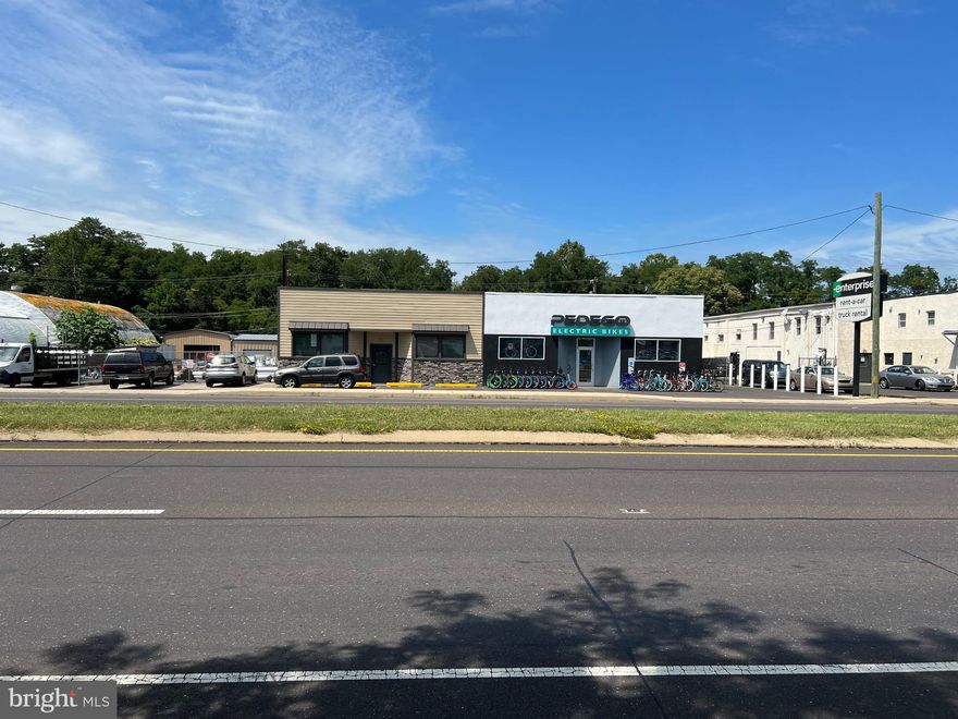 A rare opportunity to acquire a commercial building with highway frontage of 150 Feet on Bristol Pike(Rt 13). The building is located within a mile to the PA Turnpike & New Jersey Turnpike and the newly constructed I-95 connection. . In addition the rear yard contains a pole barn and a permanent structure totaling another 600 sq. feet of storage.
This property is two tax parcels and is being sold as such.
Public records for the current two parcels are found in documents.
Owner will consider leasing all or portions of the property.