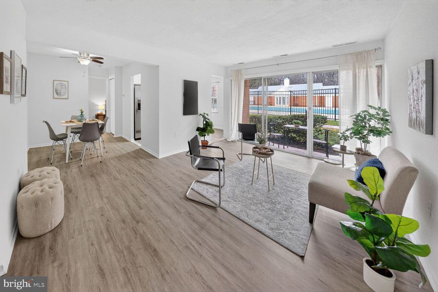 *New Price* Fresh, modern, and completely move in ready, this beautifully updated 1-bedroom, 1-bath condo in Plymouth Gardens is the definition of easy living. Thoughtfully upgraded this home shines with a clean, contemporary feel and true move-in-ready appeal.
The kitchen underwent a full renovation in 2021–2022, featuring new cabinetry, a stylish backsplash, and stainless steel appliances that blend functionality with modern design. The bathroom has been tastefully remodeled, while newer flooring, and fresh interior paint create a bright, cohesive aesthetic throughout. Significant capital upgrades add tremendous value and peace of mind complete the polished look.
Step outside to your private patio overlooking the pool — a perfect retreat for morning coffee or evening relaxation. Plymouth Gardens offers lifestyle-enhancing amenities including a swimming pool, grilling areas, and a tot lot, making the community as inviting as the home itself.
Location is where this property truly excels. Enjoy unmatched convenience just moments from Montgomery College, Rockville Town Center, Metro, I-270, and Route 355. Nearby parks, including College Gardens Park within walking distance, plus multiple shopping and dining destinations such as Woodley Gardens and College Plaza, place everything you need right at your fingertips.
The condo fee includes gas, water, and trash, providing exceptional value and a low-maintenance lifestyle.
Stylish updates, major system improvements, and an unbeatable Rockville location — this home checks every box.