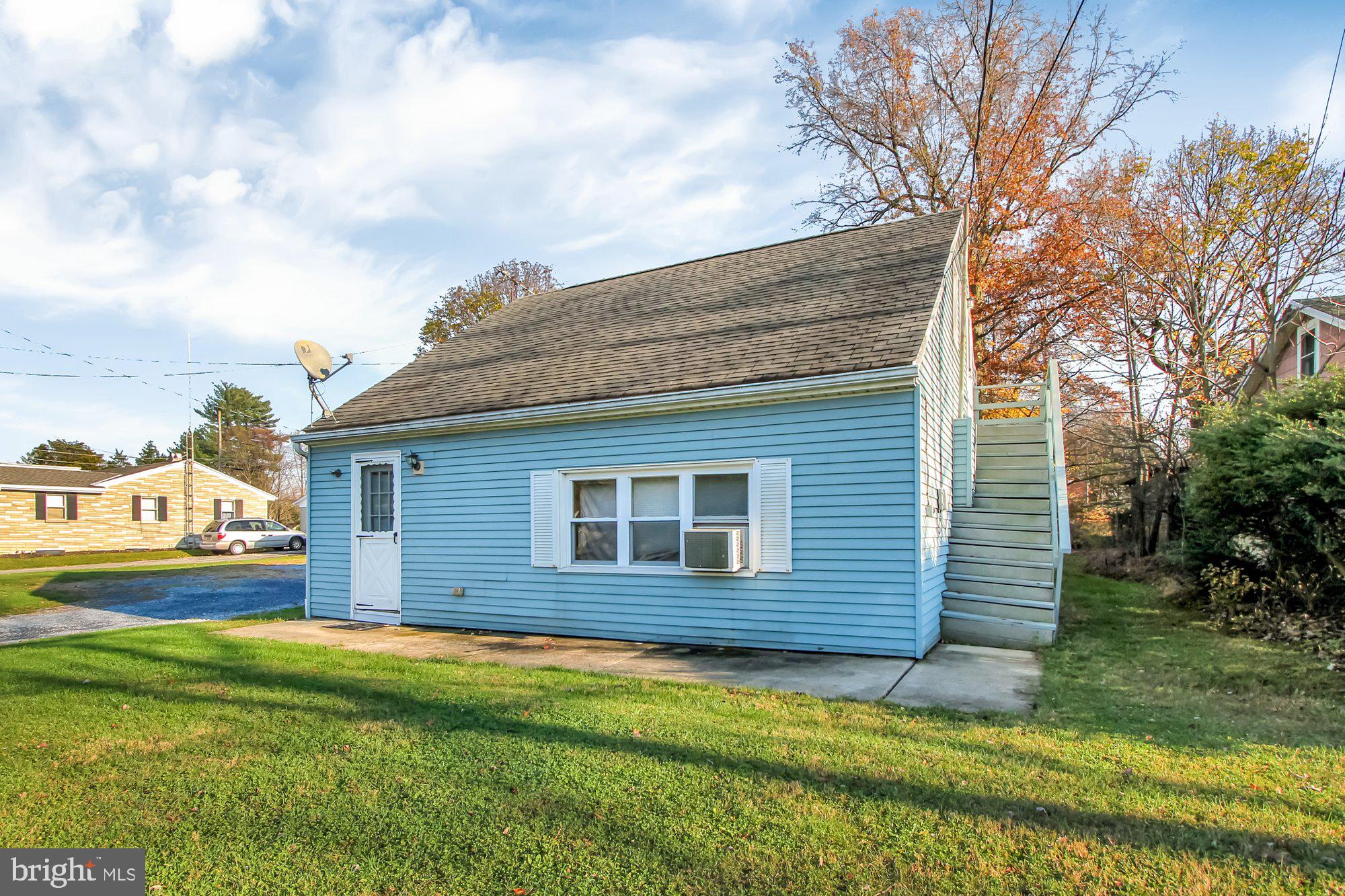 Welcome to 187 old Friedensburg Rd in Exeter Township. This unit is the 2nd floor unit of a two unit building with outside stairs on the west side of the building. This 450 sf efficiency style unit offers a full oak eat in kitchen with electric range and refrigerator included. The adjoining Great room serves as the bedroom/living room area and includes a closet. The full stall shower bath completes this unit. Other features include mini split a/c, water sewer and trash are included in $550 monthly rent fee. Landlord covers yard maintenance off street parking is available and tenant is responsible for snow removal of their parking area. Tenant pays electric for heat a/c and domestic hot water and cable/phone Come take a look at this very affordable move in ready unit today.....