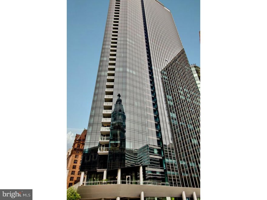 The Rtz Carlton! Corner floor plan in the building with direct views of Dilworth Park and City Hall Clock Tower. This unit features floor to ceiling windows, en-suite marble baths for each bedroom, and a fabulous terrace/balcony off of the Living Room. Enjoy all the amenities of The Ritz-Carlton Hotel- Chauffeur-driven town car, fitness center with 54 ft. lap pool and Yoga room, gated landscaped garden with 12ft. water wall, 24 hr. Concierge and Front Doorman, Residents Lounge & Media Room. The "B" units are desirable as they are corner units with balconies, dining area off large kitchen and a really groovy floor plan. This particular unit has a remaining tax abatement and offer any buyer the ability to customize their flooring in the bedrooms. Remaining life on tax abatement in effect! NEW AND NEVER BEEN LIVED IN! Parking available for purchase under the building.