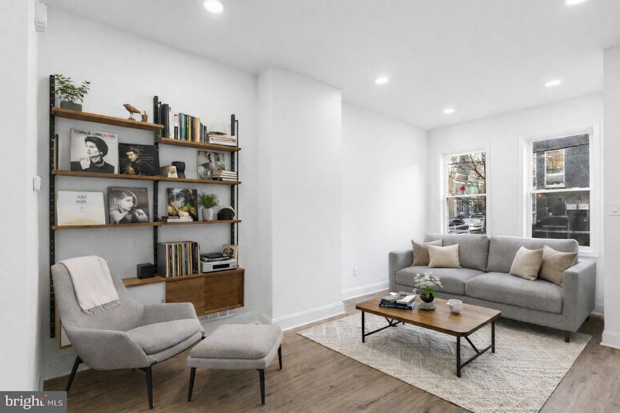 This beautifully renovated townhouse in Brewerytown is a perfect blend of classic charm and modern convenience. Fully renovated and ready for your personal touches and set to shine with major renovations completed in 2024, Step inside to discover a spacious layout featuring an open first floor plan with distinct living and dining spaces that offer flexibility for a variety of lifestyles and entertainment options. The full featured kitchen offers a peninsula countertop set up to accommodate stools for quick bites or work from home use and is beautifully accented with rich java colored cabinetry, and distinctive pendant lighting, not to mention the gleaming quartz countertop, and brand new stainless steel appliance package. The first floor is topped off with a convenient powder room and access to a spacious yard perfect for all your grilling or gardening needs. The second floor features three inviting bedrooms and a full hall bath - luxuriously tiled and accented. The unfinished basement presents an exciting opportunity for customization -imagine creating a cozy retreat or a functional workspace tailored to your preferences. Enjoy the convenience of vibrant Brewerytown and City living from the delicious dining options up and down Girard Avenue and just outside your door to the network of recreation options offered throughout Fairmount park and the Museum district. And prepare to be amazed by the short commute time in and out of Center City, or out to the Burbs via I-76.  Don't miss the chance to make this charming townhouse your own! Showings start at the Open House, Sunday, January 11th at 11:30am. Please request or review the household income qualification documents as this home is offered in accordance with City of Philadelphia affordable housing guidelines.