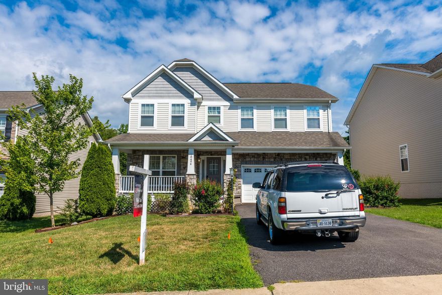 3940 Square Foot extraordinary home in a wonderful community on a very wide street. The house owned by a military family with finished basement, partial stone front with porch, bright morning room and gourmet kitchen with island, recessed lighting, granite counter top, hardwood floors, and dual closets! Private study room at the main level. The Master bedroom is very large and the second bedroom is also a similar size to the master. Front porch is spacious and the stamped concrete patio is brilliant for entertaining outdoors. Six car driveway leads to a an oversized 2 car garage. Furthermore, there is a stamped walkway from the driveway to the rear patio for easy access from front yard. Available to move in now.