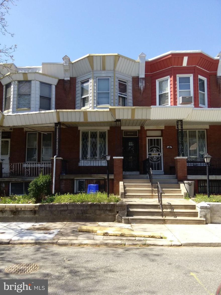 INVESTMENT OPPORTUNITY!!!Spacious three-bedroom, one full bathroom home located in North Philadelphia.
Property is being sold in as-is condition. Buyer is responsible for property clean-out.
Ideal opportunity for investors or buyers seeking a renovation project. This property is priced to sell.
Schedule your showing today!