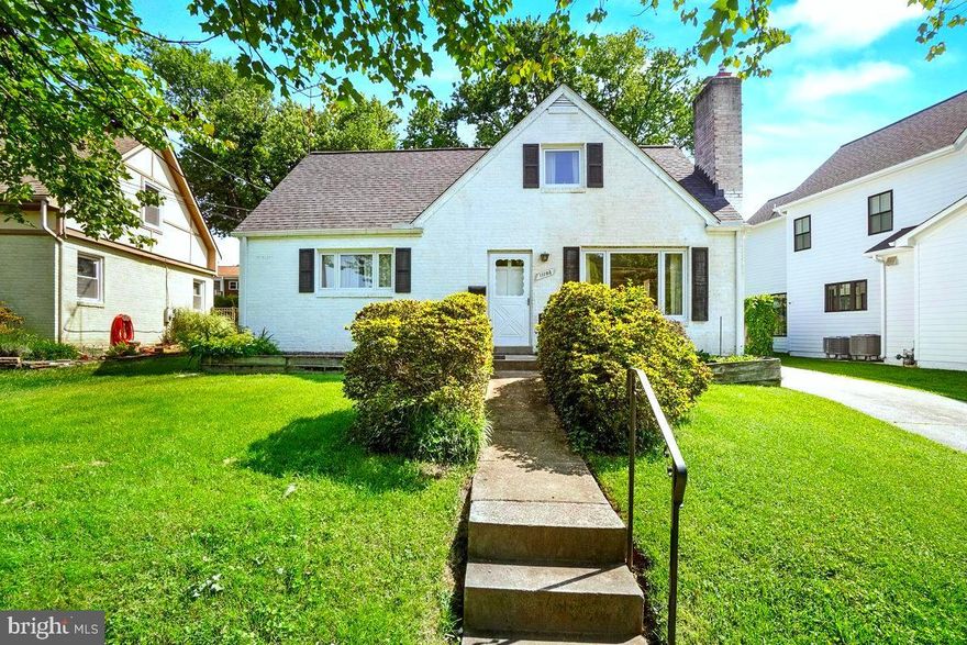 Location! Location! Check out this attractive and expanded brick cape with a great lot in convenient Garrett Park Estates. This 3 bedroom 1 1/2 bath home features original hardwood floors, wood burning fireplace, replacement windows, recent roof, updated full bath and a huge light filled family room addition with vaulted ceilings, large windows and skylights. Outside offers off street parking, a spacious back yard with storage shed that is situated on a quiet tree-lined street within eyesight of a lovely community park. There is water damage particularly in the basement that will require repair but it's a lovely home ready for you to make it shine!