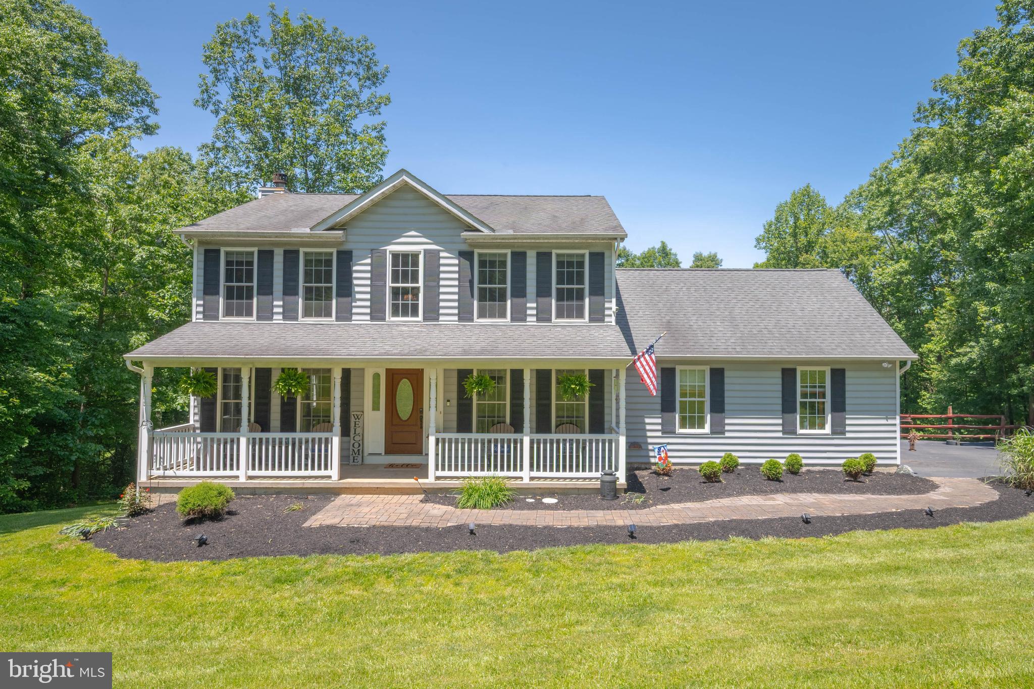 Welcome to 123 Talton Dr, Delta, PA!
This beautiful 3-bedroom, 3.5-bath colonial blends comfort, space, and scenic views, starting with the inviting covered front porch, perfect for morning coffee.
Inside, the main level features crown molding and LTP flooring throughout the mudroom, office, family room, and dining area. The open-concept layout features a cozy Harman pellet stove and a kitchen equipped with granite countertops, stainless steel appliances, a center island, electric cooking capabilities, and a separate pantry. French doors lead to a covered deck with Trex decking—ideal for relaxing or entertaining.
Upstairs, the spacious primary suite offers two walk-in closets, a jetted soaking tub, and a stall shower. Two additional bedrooms provide great closet space and share a full bath.
The finished lower level includes a playroom, workout space, second family room with another pellet stove, and a full bath. Enjoy wooded views, a garden ready for fresh veggies, and an oversized 24x32 detached garage—perfect for storage, projects, or extra parking.
There’s so much to love here—come see it for yourself!