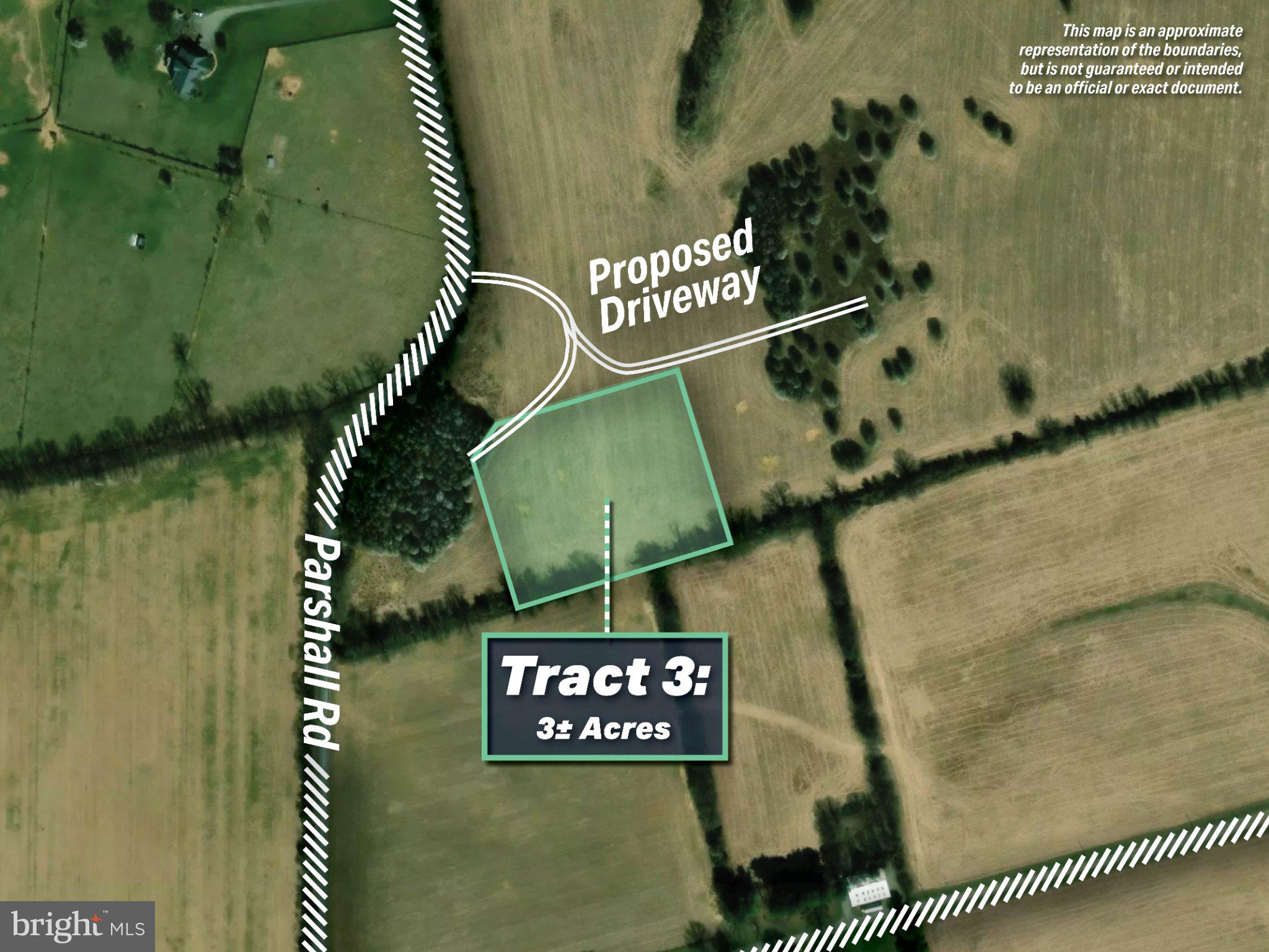 TRACT 3: 3+/- ACRES OFF PARSHALL ROAD