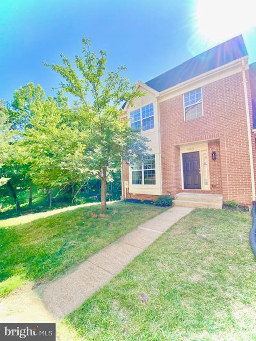 Amazing Renovation! Open Layout! End Unit brick front and back town house 4Br and 4 Bathrooms living/ dining Gourmet Kitchen - with top of line QUARTZ Counters top Modern Cabinets & Stainless Steel Appliances. Beautiful backsplash. Updated Bathroom with Upgraded ceramic tiles New Vanities & Fixtures. Refinished Hardwood Floors New Custom  two tone Paint and New Lighting. Finished Walkout Basement with Recessed Lighting! Generous dining room and spacious family room lead to your deck overlooking beautiful trees views from the backyard. The lavish owner's suite features a full bath with shower, tub, a dual and a double-vanity. Upstairs also has two sized bedrooms with a full bath. Easy access to I-495, 695 and 95.