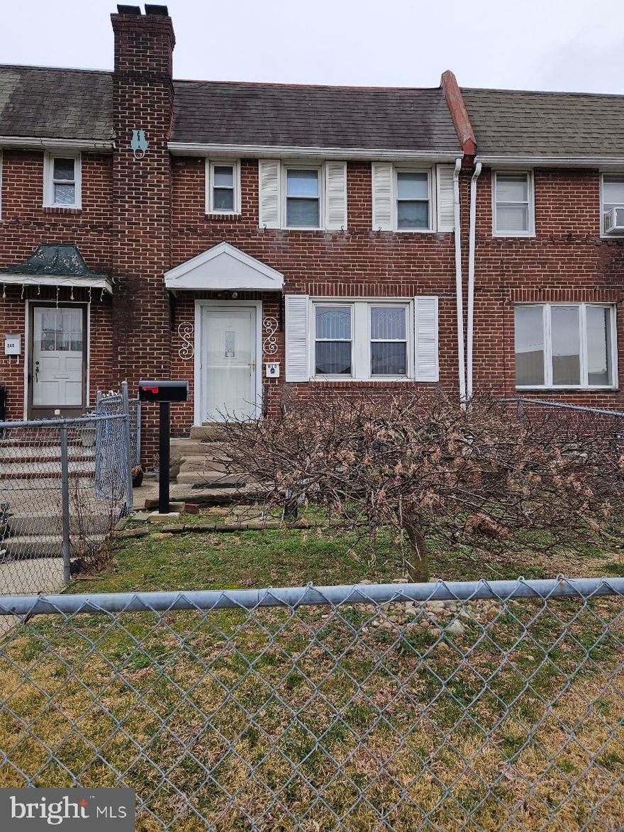 For Sale: Investment Opportunity Property Address: 238 Wynnewood Ave, Tenant Lease: Recently signed a 1-year lease, valid through April 1, 2026. Rental Income: $1,650/month, Location: Lansdowne, within the Upper Darby School District (UD Schools).This is a great opportunity for an investor seeking consistent rental income in a desirable location with a reliable tenant already in place. Newer kitchen, roof recently coated, new heater and well maintained.
