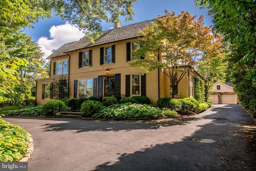 We are thrilled to introduce 612 Gravers Lane, a veritable  jewelbox  in an ideal walk-to everything Wyndmoor location. Originally built in 1900, this classic 20th century farmhouse was comprehensively renovated and expanded by Cherokee Construction in 1997, in the finest fashion, sparing no expense. Beautifully sited on a manageable .31 acres, the exquisite landscape plan was designed and installed by Gale Nurseries. The first floor features a brightly lit, gracious floor plan with coveted architectural details, millwork and voluminous ceilings. Enter a gracious center hall, formal living room and dining room to your left, cozy library your right. Gourmet kitchen and generous breakfast room with fireplace and butlers pantry. The adjacent family room and mudroom complete the scene. Upstairs, in addition to a spacious, light-filled master suite, two additional en suite bedrooms and laundry. The third floor offers an amazing guest suite, bath with sitting area and plenty of space for home office. Finished lower level, just waiting for gym and media room and an abundance of storage. 4 bedrooms/3.1 baths - Detached 2 car garage. Outside, beautifully designed trellises adorn a large flagstone terrace that will simply knock you out, creating an extremely private setting within walking distance to both Wyndmoor and Chestnut Hill villages and trains to Center City.