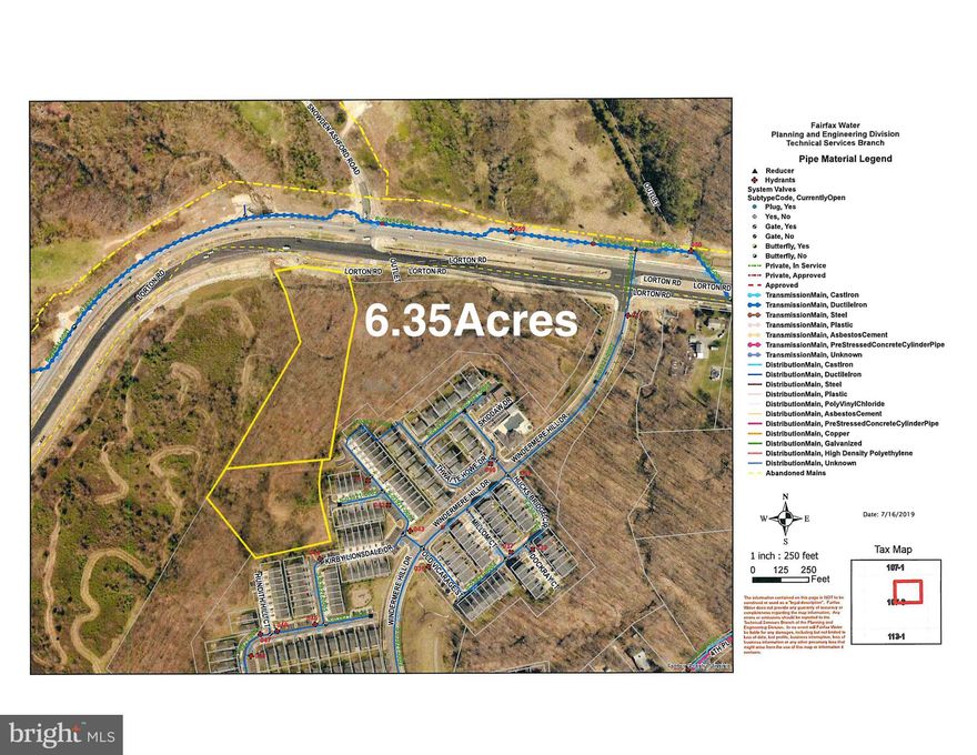 Two parcels in FAIRFAX COUNTY! 107-3-01-0001 and 107-3-01-0002A Total Acreage is 6.35.  combined annual Tax  8733   8409  and 8411 Lorton Rd Lorton VA. See attached  Limited Feasibility Study: Rezoning possibility 38 townhomes Across From Lorton Art Center,   near Park and Equestrian Center, and about 19 miles from National Airport.