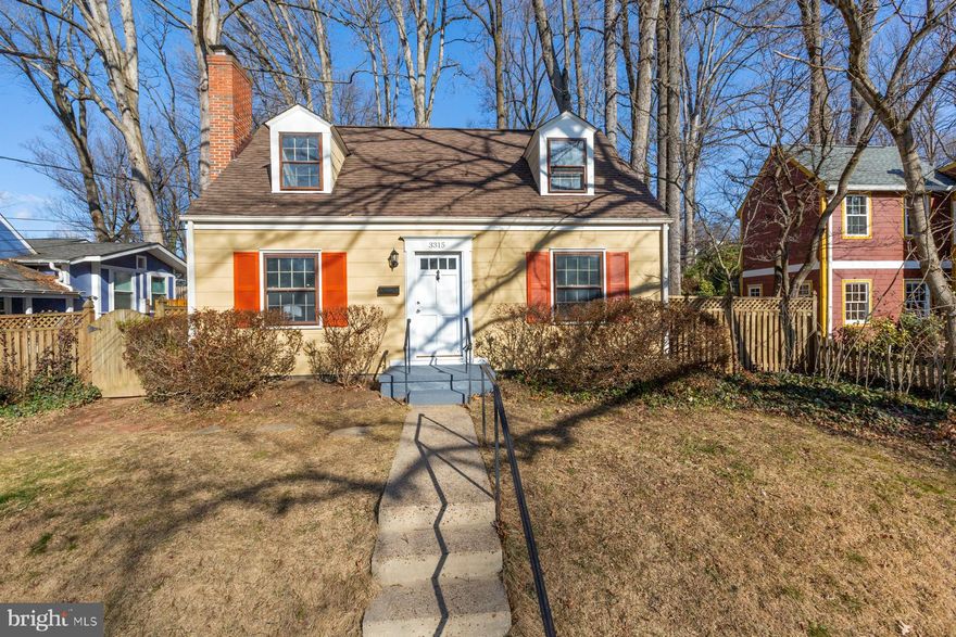 This is the one you have been waiting for!! A classic Cape Cod with tons of original charm located right in the heart of Homewood.  As you walk in you will be delighted by the traditional living room with a welcoming fireplace and great natural light, thanks to the southern exposure. The kitchen has been updated with lovely wood cabinets and stainless steel appliances. There is a door right there so you can pop outside to enjoy a little cup of coffee in the morning, or maybe something else at the end of the day :)  There are 2 bedrooms and a full bath on the main floor. One of the bedrooms has been opened up to the living room and is staged as a dining room, but the french doors make it easy to convert it back to private space if you would like.  Next you can head upstairs. It has been expanded with a dormer, so there is a nursery/home office and then a large primary bedroom with a full-sized en-suite bathroom and a comfortable closet (so unusual for cape cods!) The basement is unfinished, so you can let your imagination run wild. Craving a family room, workshop or a home office? Take your pick. The back yard has some beautiful Tulip Poplar and White Oak trees that provide great shade in the summer and there is enough space to play or just relax.   The location is practically perfect. It is less than one half mile to the Kensington Marc station and Antique Row, and a couple more blocks to the Safeway. There are lots of other dining and shopping options in Downtown Kensington just waiting for you. If you are looking for green space, St. Paul Park and Homewood Park are both within walking distance. If you want access to public transit, there is a Ride-On Bus to Downtown Silver Spring right at the bottom of the hill, or you can walk up to Plyers Mill and catch the Ride-On to the Wheaton Metro. This is a lovely package that is ready for you to call your own.