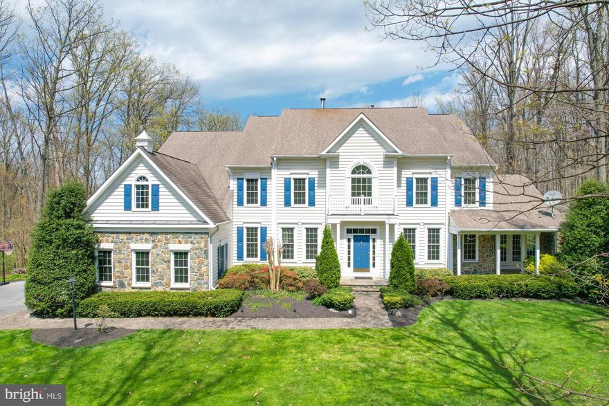 Welcome to your own private resort just in time for summer!  This home is absolutely gorgeous and sits on over 11 acres with a stunning saltwater pool!  Renovated in 2023, this is one not to be missed!  Featuring a 2 story family room with stone fireplace,  2 story foyer, and a light filled sunroom with front porch this is the perfect place to entertain.  The large gourmet kitchen was renovated in 2023 to include new appliances and flooring with a gorgeous backsplash added in 2024.   A butlers pantry takes you to the dining room and don't miss the living room with fireplace.  A bedroom or office as well as powder room can also be found on the main level.  The laundry/mud room is between the kitchen and sizable 3 car garage.  The living and dining room come complete with crown molding and chair railing.  Head out the kitchen door to your sprawling deck that overlooks the pool.  Trees surround the pool and the yard backs to forest preservation for ultimate privacy! The owner's suite is complete with 2 walk in closets, sitting room, fireplace, tray ceiling, and full bath with separate vanities, jetted soaking tub, and large glass shower all renovated in 2023.   The upstairs also features a large guest suite with built ins and a private bath, 2 additional sizable bedrooms, and a hall bath!   The lower level showcases a recreation room, game room, brick profile pellet stove, full bath, and loads of storage!    In addition to the pool, the exterior features a secure storage shed, trampoline, deck, and a fire pit.  The front of the home has a covered front porch off of the sunroom and expansive front yard!  This home is meant for true entertainers! Partial home generator.  Close to small town charm -  don't miss all the shopping, dining, and entertainment options in the towns of Mount Airy, Woodbine, and Sykesville.  Gillis Falls Park, Watkins Park, and The Links at Challedon Golf Club are all close by!  Conveniently located to routes  I-70, MD-26, MD-27, and MD- 97.  Set in a great location to get to airports in DC and Baltimore easily as well!  Please see complete list of all updates in the disclosures.  See virtual tour for floor plans and drone photos!
