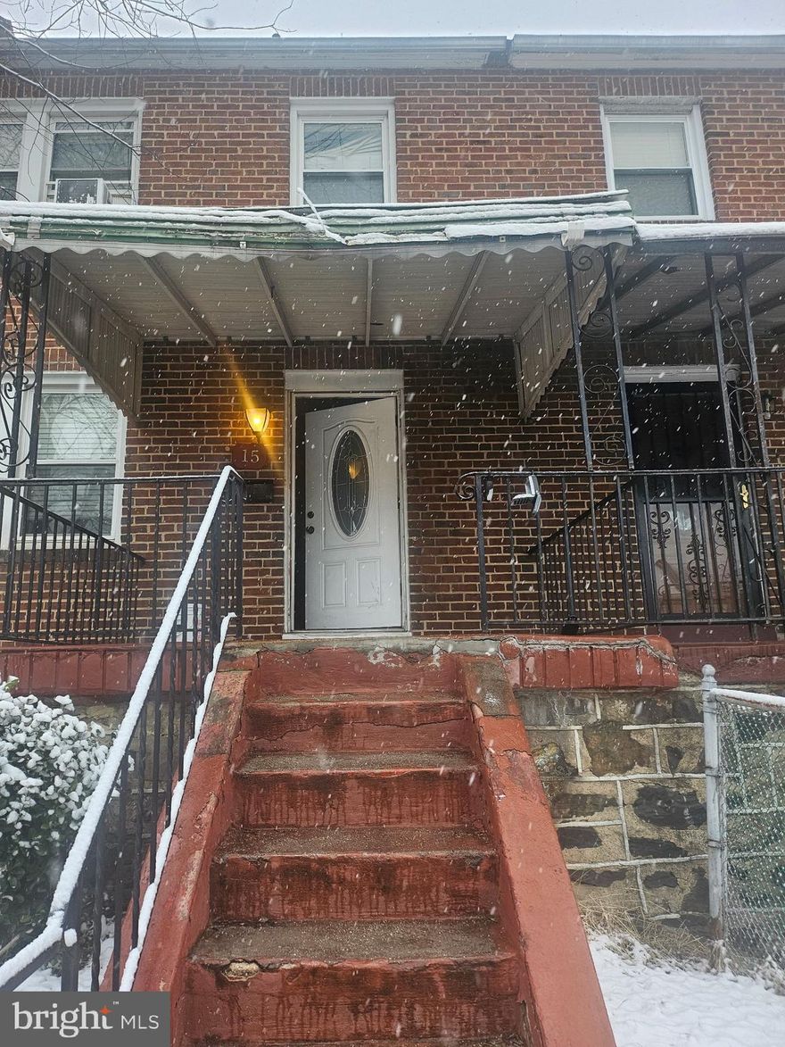 INVESTOR SPECIAL! Fantastic opportunity to add to your rental portfolio with this 4-bedroom, 2 full bath townhouse located at 15 S Bernice Avenue in Baltimore City. This tenant-occupied property offers immediate income potential and the flexibility for multiple rental streams. The main level features a spacious living area with recessed lighting throughout and a dining/kitchen combo perfect for everyday living. The kitchen has granite countertops, a center island, and abundant cabinet space.

The upper level includes three bedrooms and a full bath, while the finished lower level offers a fourth bedroom, an additional full bath, and a separate laundry room—ideal for maximizing rental potential. The front bedroom is currently rented at $390 biweekly, with tenants in place for approximately one year. The attached 1-car rear garage adds convenience and additional value for tenants.

Conveniently located near downtown Baltimore, this home offers easy access to major commuter routes including I-95 and I-695, as well as public transportation, shopping, and dining options. Just minutes from attractions like Oriole Park at Camden Yards and M&T Bank Stadium, this property is well-positioned for long-term rental demand. A strong opportunity for investors looking for cash flow and value-add potential in a prime city location!