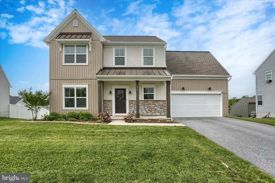 Welcome to 672 Barbara Dr, Harrisburg, PA 17111—a stunning 4-bedroom, 2.5-bathroom home designed for modern living. Built in 2020, this 2-story single-family home offers 2,265 sq ft of thoughtfully crafted space.
Step inside to find vinyl plank flooring flowing through the foyer into the main living areas. A flex space at the front of the home provides versatility—perfect for an office, second living room, or creative space. The open concept living room features a gas fireplace with a stone surround, creating a cozy ambiance.
The kitchen is a chef’s dream, boasting stainless steel appliances, stylish cabinetry with decorative crown molding, quartz countertops, and a tile backsplash. Upstairs, the owner’s suite includes a private bathroom with a double bowl vanity and a spacious closet. A second-floor laundry room adds convenience, making household chores a breeze.
Outside, enjoy the 2-car garage and a well-maintained lot in a desirable neighborhood. This home is a perfect blend of style, comfort, and functionality. Ready to make it yours? 🏡