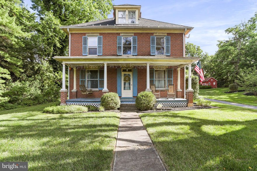 ****Motivated Seller's REDUCED****   This charming 2,422 sq ft. brick 3 BR, 2 BA, HW. floors, cedar enclosed wine cellar (could be converted to a sauna), two sitting rooms/LR, formal DR & Luxurious spa BA, Laundry/mudroom, Unique summer Kitchen attached to main house w/ wood-stove & upstairs loft for BR or office, Large 2+ garage, beautiful gazebo & deck for outdoor entertaining, 2 stall barn, chicken house. Maintained as an organic property for 7 yrs, it has a small Hügelkultur Garden started in back. Plantings include lavender, sage, mint, raspberry, horseradish, thyme and oregano, nestled on over acre and close to I-70. Completely renovated while maintaining the amazing historical integrity. Property also has Antietam broadband 1 gbps. to be reduced. You are getting so much house for the price, new renovations, appliance upgrade and fresh paint. It is a must see.