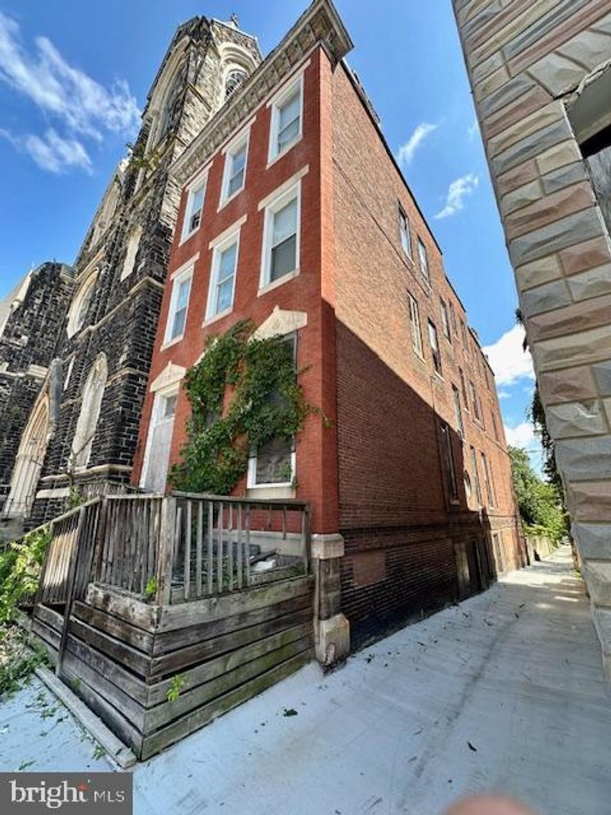INCREDIBLE INVESTMENT OPPORTUNITY!  EXPANSIVE BUILDING PREVIOUSLY USED AS A RECTORY THAT CAN BE RENOVATED INTO A SINGLE FAMILY PROPERTY OR A 2 UNIT PROPERTY!  Endless possiblities with this blank canvas that features approximately 4,800 sq. ft. of living space spanning over 3 levels!  Tons of renovations happening in the area and conveniently located close to downtown Baltimore, UMMC, stadiums,  and minutes from major roadways!  Sold As-Is!