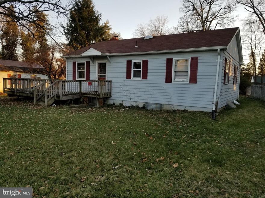 A rare find in Howard County - Cute 2br 1ba home tucked away off the main road with wonderful potential. The home offers hardwood floors, a traditional layout, an unfinished lower level and lots of potentials to personalize. Large lot with a nice 2 car garage. The outside also offers a big deck and front porch. Come take a look, and bring your best offer!