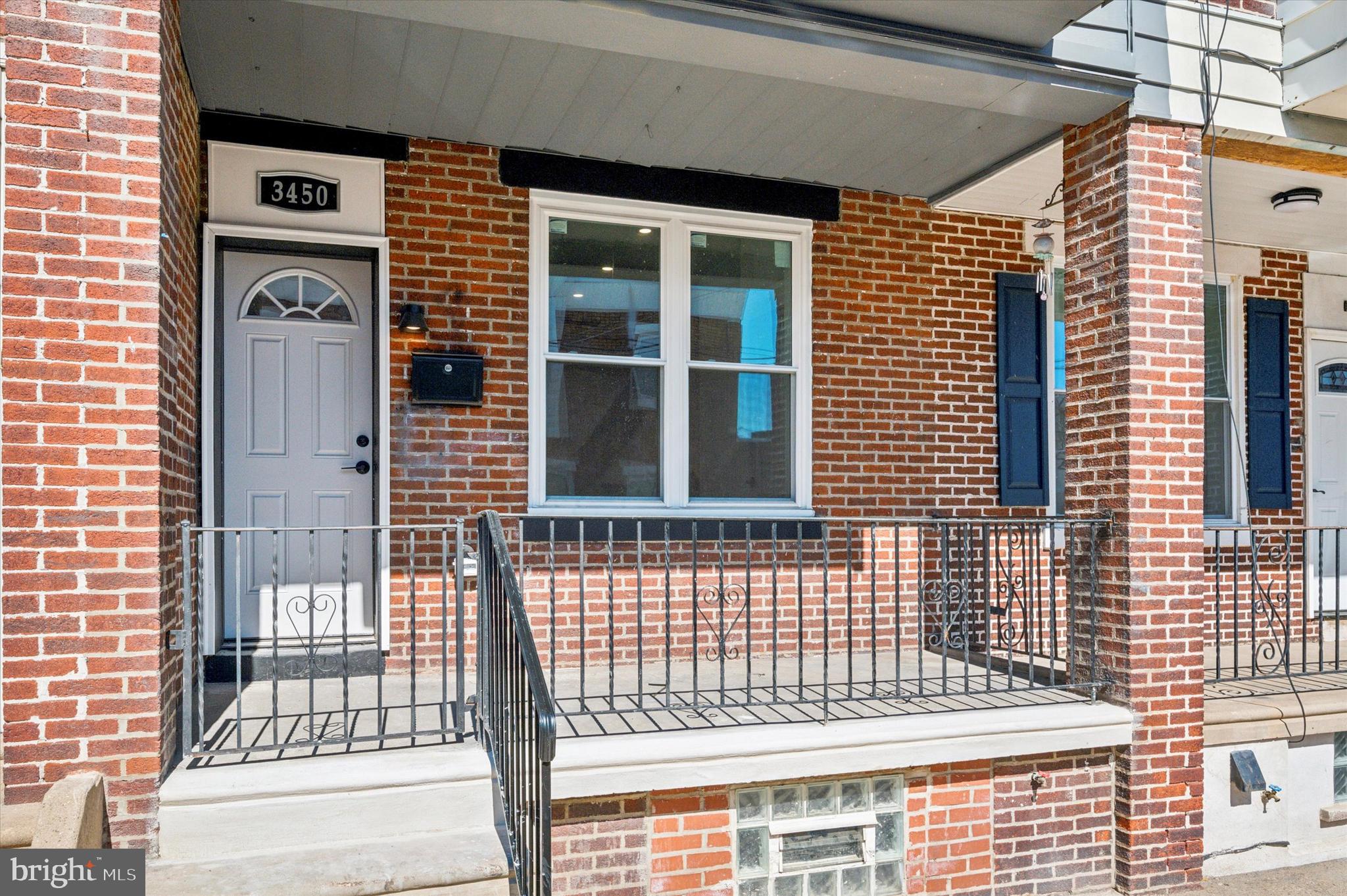 Don’t miss this charming and completely renovated 3-bedroom, 1.5-bathroom townhome in the heart of Port Richmond! This close-to-brand-new property offers the perfect blend of classic charm and modern updates. As you walk up to the house you will notice the quaint front porch - perfect for relaxing with your morning coffee or after-work cocktail. As you enter the house you’ll notice the spacious open floor plan, gleaming hardwood floors, iron railing staircase, high ceilings, and large windows that maximize natural light. The gorgeous kitchen features new stainless steel appliances, tile backsplash, and plenty of cabinets for storage. There is also a brand new powder room on the main floor. Then step outside to the back patio, where you can enjoy a peaceful moment or fire up the grill for some outdoor dining. Upstairs, you’ll find 3 spacious bedrooms, each boasting natural light and ample closet space. The full bathroom has been completely updated for modern convenience and includes an overhead skylight to optimize natural light and ventilation. Ceiling fans are installed in all bedrooms and the main living area for a cool and comfortable environment. The unfinished basement offers lots of storage space and a dedicated laundry area. Or, if you prefer, it can be easily finished. The entire home has been renovated and updated with all new: windows, roof, GE appliances including a 5-burner range, recessed lighting throughout the house, HVAC, plumbing, and electric. Situated in a highly desirable location on a quiet street with plenty of parking, you'll find yourself just minutes away from I95, stadiums, restaurants, local shops, bars, grocery stores, parks, coffee shops, and everything that Port Richmond has to offer. This home is in a perfect location - schedule your showing today!