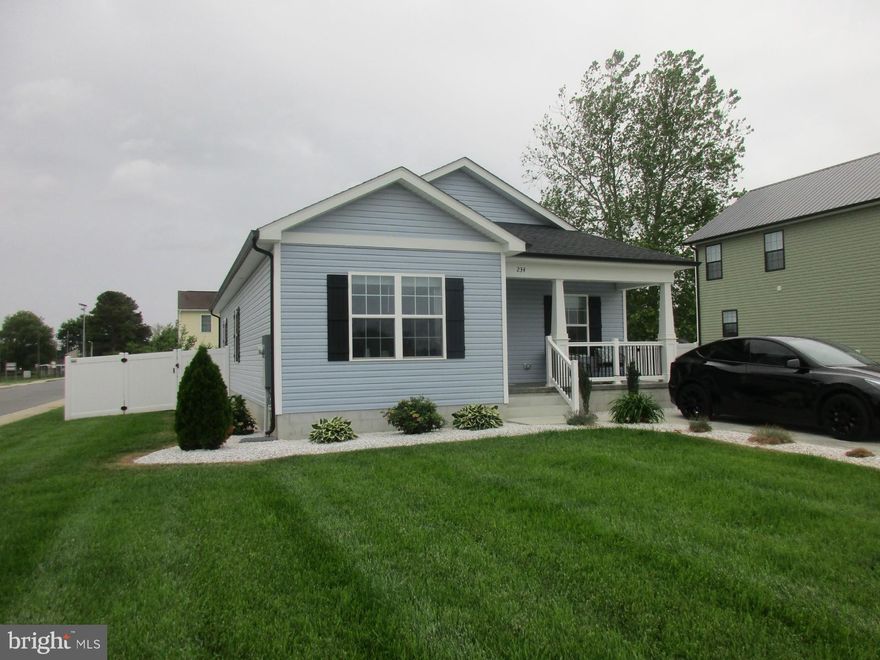 This contemporary home, built in 2023, showcases a perfect blend of modern building design, energy efficiency, and great usage of space. This is not a "Builder's Grade" home.  Step inside to discover an inviting open floor plan creating a seamless flow throughout the living spaces. The heart of the home features an oversized great room, dining area, and a beautifully appointed kitchen - complete with upgraded cabinets, granite countertops and black stainless steel appliances - including a built-in microwave, self-cleaning oven, and dishwasher.  Retreat to the primary suite with a generous walk-in closet, recessed lighting,  ceiling fan, and ensuite bath with walk in shower and linen closet.  The 2nd BR is currently being used as an office, with a larger 3rd BR nearby.  A center hall full bath divides the bedrooms.  The laundry room leads to the back yard.  Outside, the property boasts a well-maintained exterior with vinyl siding, a floating composite deck perfect for grilling, 6' privacy fence, and electrified shed for storage.   More features include Tesla Electric Charger and Hi-Speed Xfinity. The concrete driveway offers ample parking for three vehicles.  Plenty of additional street parking is available.  Easy to care for luxury vinyl plank flooring and recessed LED lights are throughout the home.  2" x 6" construction, double pane windows, 4 ceiling fans, American Standard HVAC system, and a conditioned crawl space with interior foundation drain adds additional comfort and peace of mind. NO HOA Fees or Rules!  Located in the charming town of Felton with sidewalks and street lights, near the ball park, school, and shops.  Some of this information is auto populated by county records.  Room sizes are estimated to the nearest foot.  Home Buyer is Advised to Perform Due Diligence and Verify Information.  Closing to coordinate with Seller's completion of new home (mid-April).