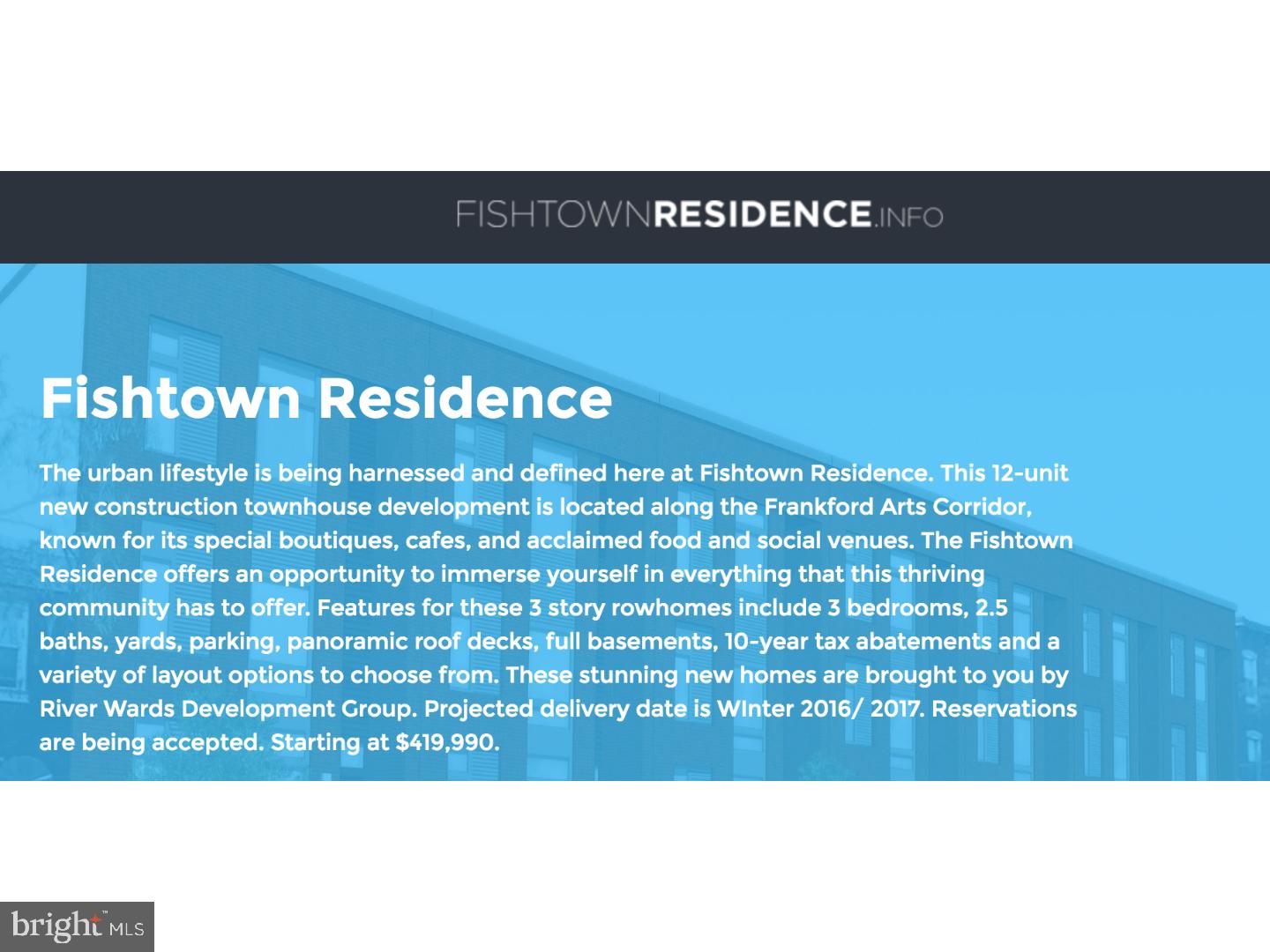 FISHTOWN - Residential