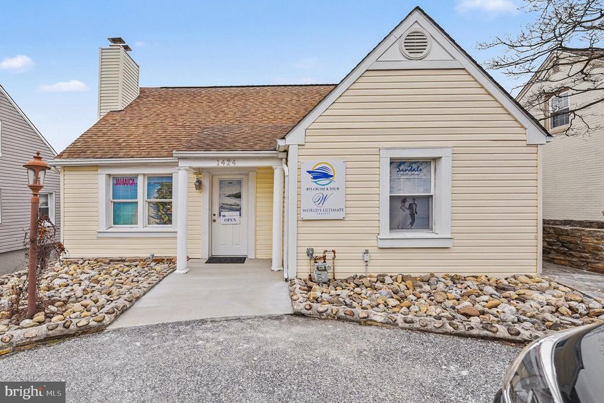 Excellent opportunity for investors wanting a fully rented commercial property. This well-maintained updated property is zoned Residential/Office in the bustling business district on East Joppa Road in Towson. Conveniently located just over a mile from 695, this property is perfectly positioned for small businesses seeking a high-traffic area.

Currently rented as two separate offices. The lower office rental unit has a private rear entrance with no access to l:Jpper unit to ensure privacy. Features a manager's office with glass doors and an open area large enough to accommodate four to five employees. Includes kitchenette and half bath. LVP flooring and electric baseboard heat. Lower suite is currently rented at $1,000 a month until 6/30/2025. Landlord holds $1,000 security deposit. The lease has an auto renewal option with an escalation clause to $1,100 for the second year and then the auto renew allows renters to renew with a 5% increase per year. Renter needs to give 120 days notice with intention to NON RENEW.

Upper unit entrance is located on E. Joppa Road with a ramp for accessibility. This office space consists of two levels. A reception area/living room with fully functional fireplace and two additional rooms which can be used as offices and/or storage and a half bathroom are located on the first level. Bonus area includes a conference/meeting area and a full kitchen with updated cabinets and appliances. LVP flooring. The top level includes two additional rooms, hardwood flooring, and a full bath. The upper suite is rented at $1,950 a month until 8/31/26. Landlord holds no security deposit. The lease has an auto renewal option with an
escalation clause to $2145 for the next year. There is a 5% increase from year to year after this term. Renter needs to give 120 days notice with intention to NON RENEW.

Both units have separate electrical meters. Rent includes snow removal and lawn care. Water bill paid by renter of main/upper level unit.

Paved parking for 13 cars (2 in front; 11 in rear). Short term parking leases in back can be terminated within three months. Rental income: Approximately $60/month times 6. Note: If the travel agency hires more employees, the current parking space renters will need to be terminated. The travel agency gets the two spaces in front but lease states overflow is in the back. Currently 6 spaces are rented - month to month.

Stoned patio shared with office building next door.

Newly installed Signage on busy Joppa Road. Signs have valid permits.

Windows replaced on top floor in 2012 and lower unit 2019. Main floor has replacement windows, not sure of date installed. Exterior storage under porch. 

This property generates consistent rental income, making it a lucrative option for investors. Don't miss the chance to own a piece of prime real estate in a thriving business corridor.