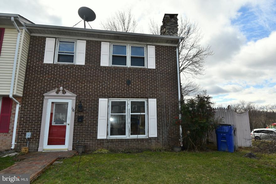 Wonderful end unit townhouse in Brunswick.   This home is an excellent starter home or investment property. It has 3 bedrooms and 1.5 baths.  A very large eat in kitchen is in the rear of the home.
There is also a wood burning fireplace in the living room. No carpet - all hardwood and engineered hardwood floors throughout!  The backyard is fully fenced in and has a VERY LARGE stone 2 story shed with electricity.
This very well could be turned into an art studio or gym area!  And as a bonus there is NO HOA !
Come see the opportunity that awaits at 16 Peach Orchard Ct. Brunswick MD