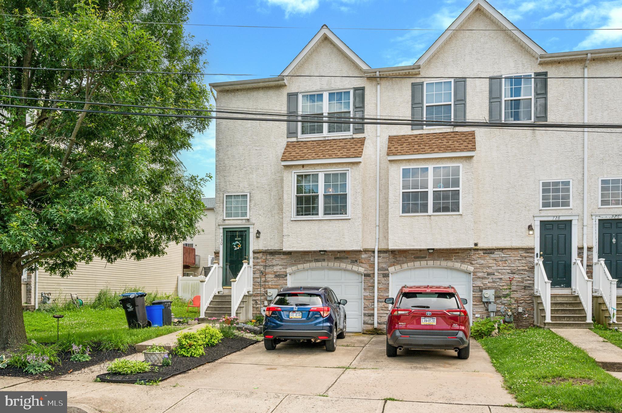 PROFESSIONAL PICTURES COMING. Welcome to 730 CEDAR LANE, THIS BEAUTIFUL TOWNHOUSE. just on the very edge of Norristown and Plymouth Township. If you are looking for turnkey maintenance free home, then look no more. This is the home for you! Offers over 3,000 Sq Ft. of pristine living space, Wooden floors throughout the frist floor. Cozy Family/living room which boasts a gorgeous ceiling fan, and Open the glass sliding door to the outside deck with a private view that is perfect place to hang out with friends and family. Walk your way into the house to the dining room and to the upgraded appliances in the kitchen and separate breakfase area, there is a power room on this level. Take a walk to the next level where you will see carpet on this level, the Master Bedroom with large closets and Bathroom. Step into the second Bedroom and the hallway full bathroom, The lower level is finished to use for whatever you want to use it for. Includes one car attached garage and the driveway provides an excellent parking space. This end unit's exterior has 'open space' professionally designed landscaping, Come take a tour, you will feel comfort and want to make this your new place to call home. The home is centrally located with easy access to shopping, Restaurants, Parks, 476 and the Turn Pike.